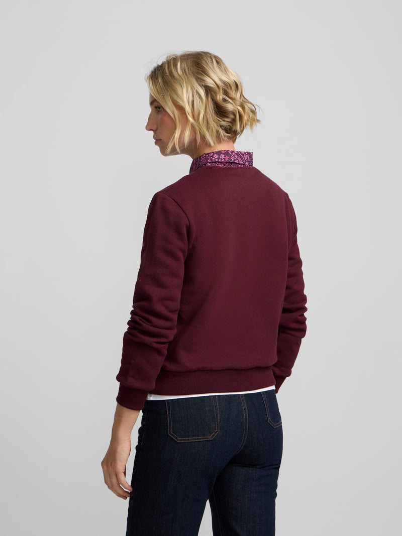 Sudadera woman pañuelo granate