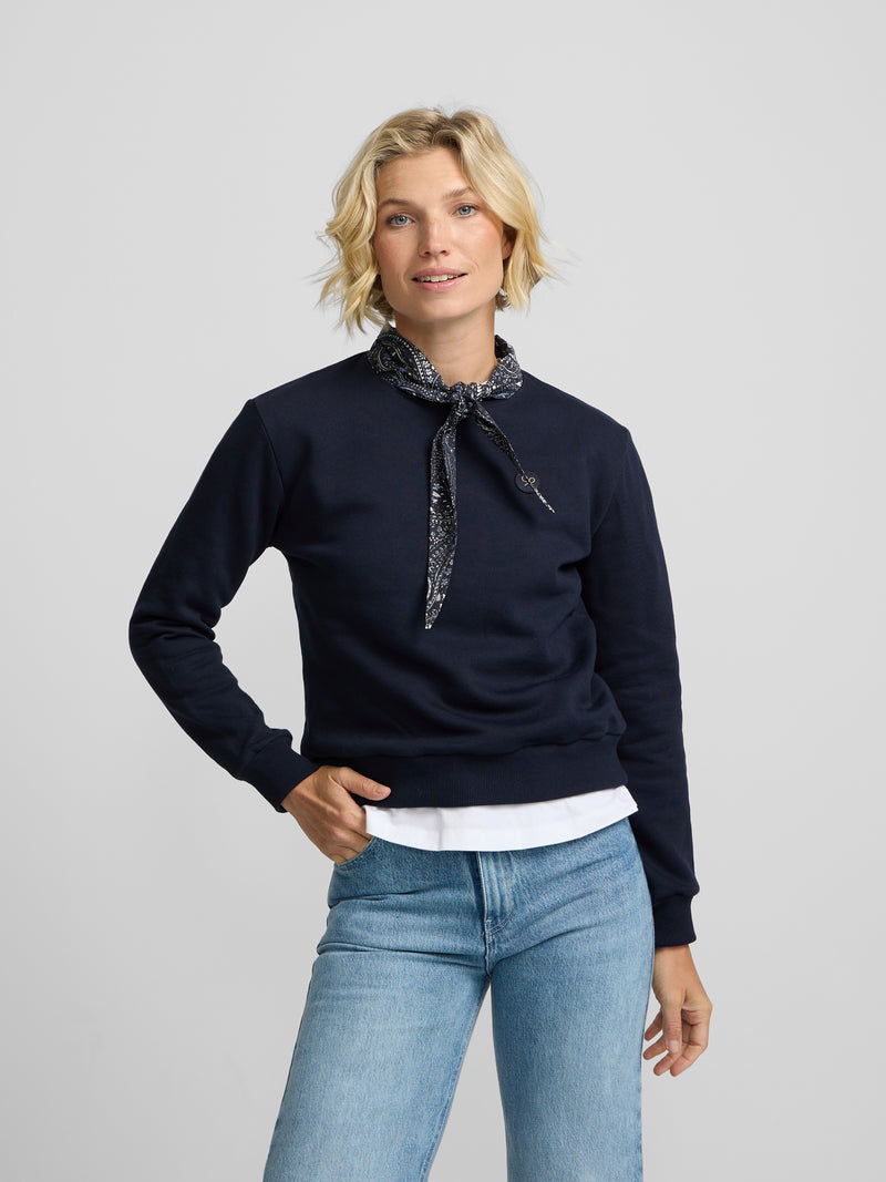 Sudadera woman pañuelo azul marino