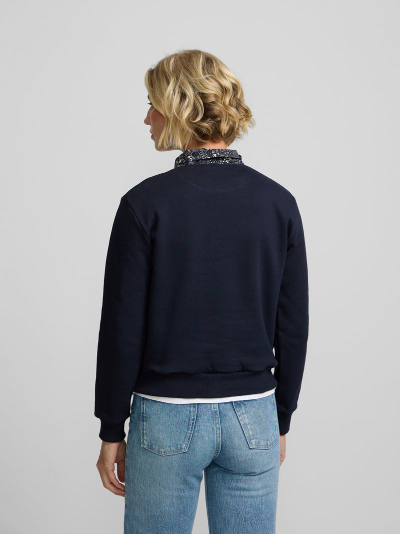 Sudadera woman pañuelo azul marino