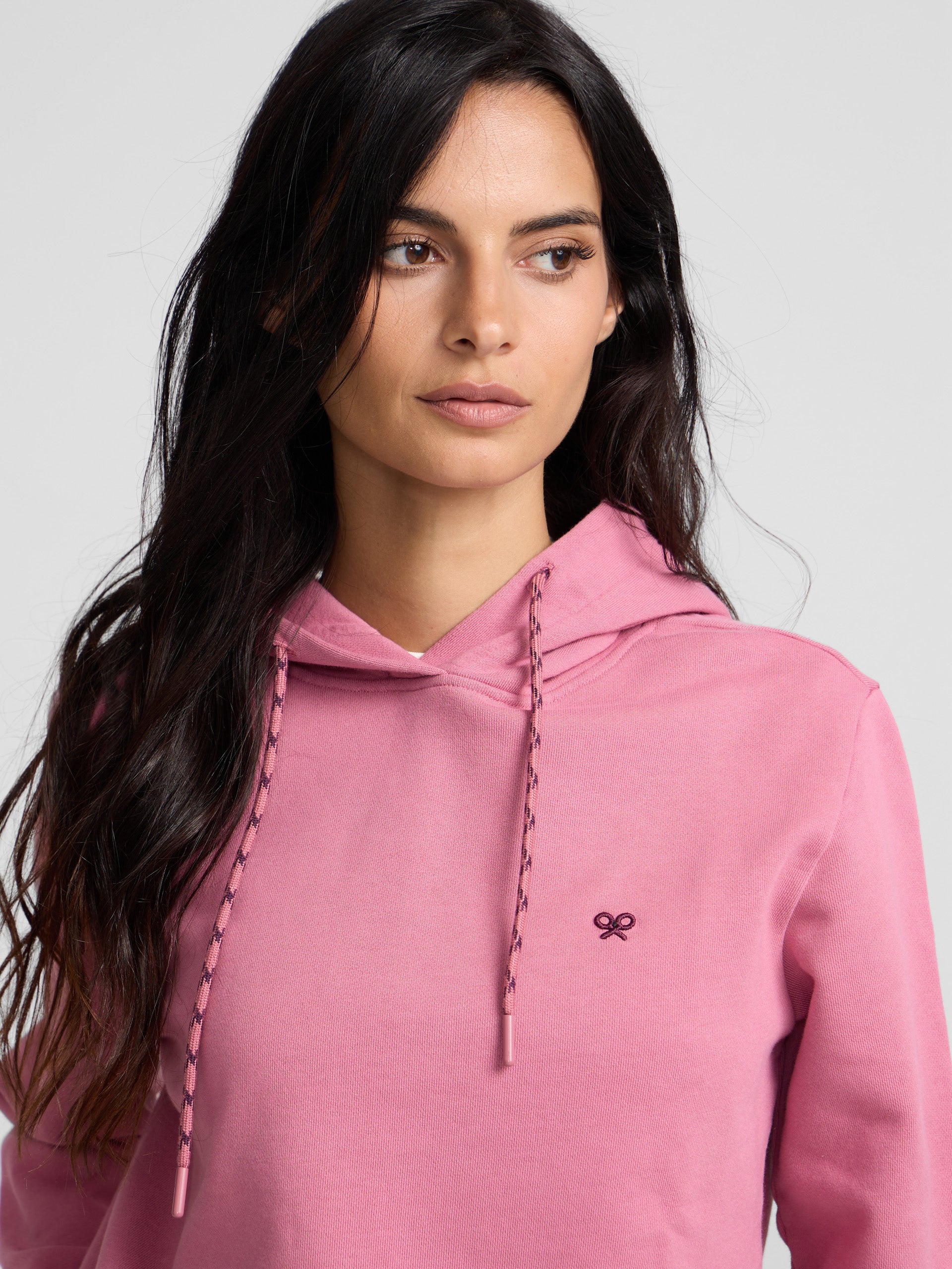 Sweat à capuche femme Silbon Rebel rose