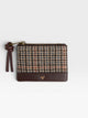 Brown checkered wallet