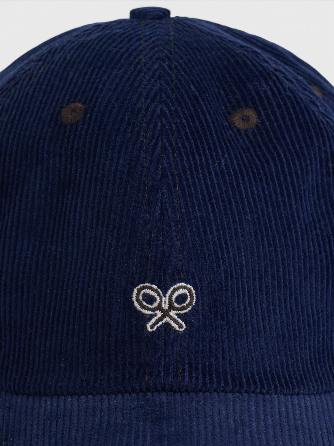 Silbon cap combined navy blue corduroy