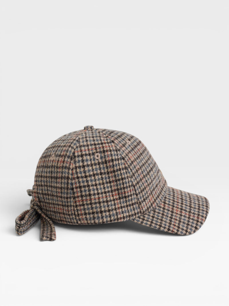 Gorra silbon cuadros multicolor