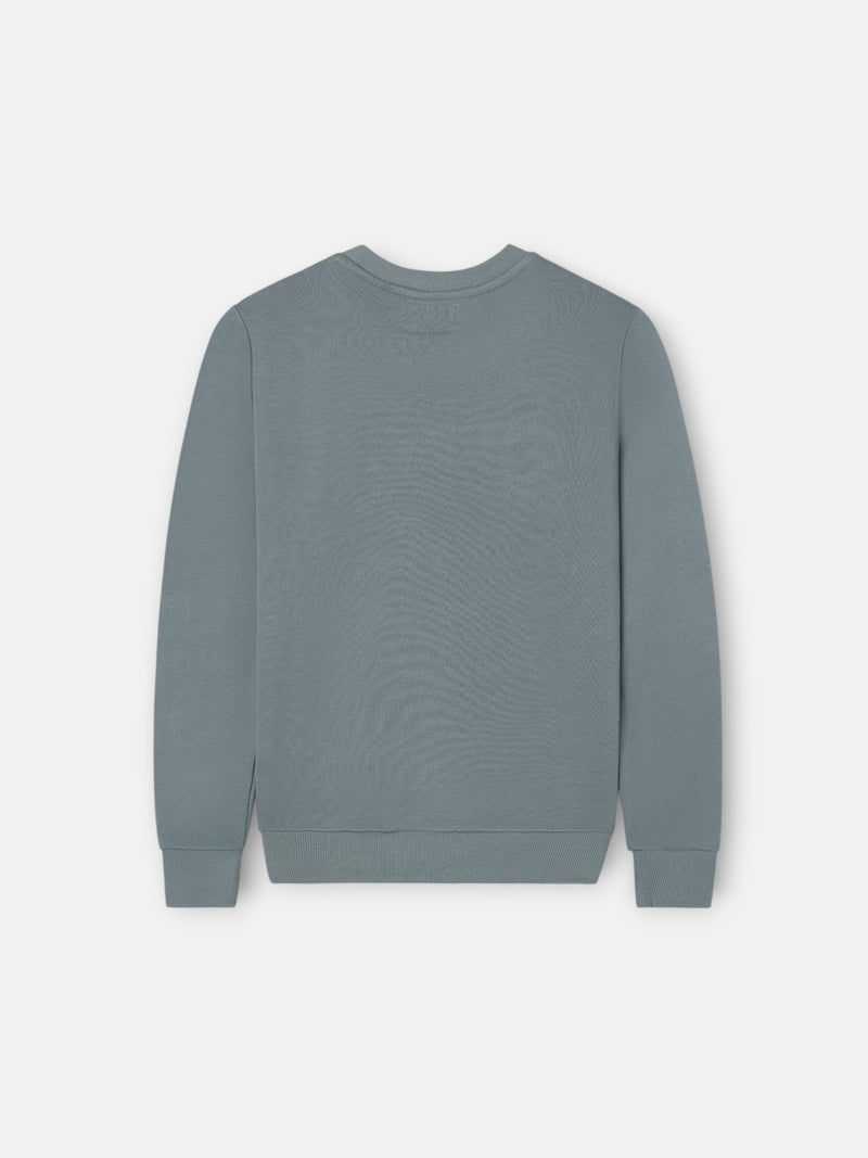 Sudadera kids silbon patch verde oscuro