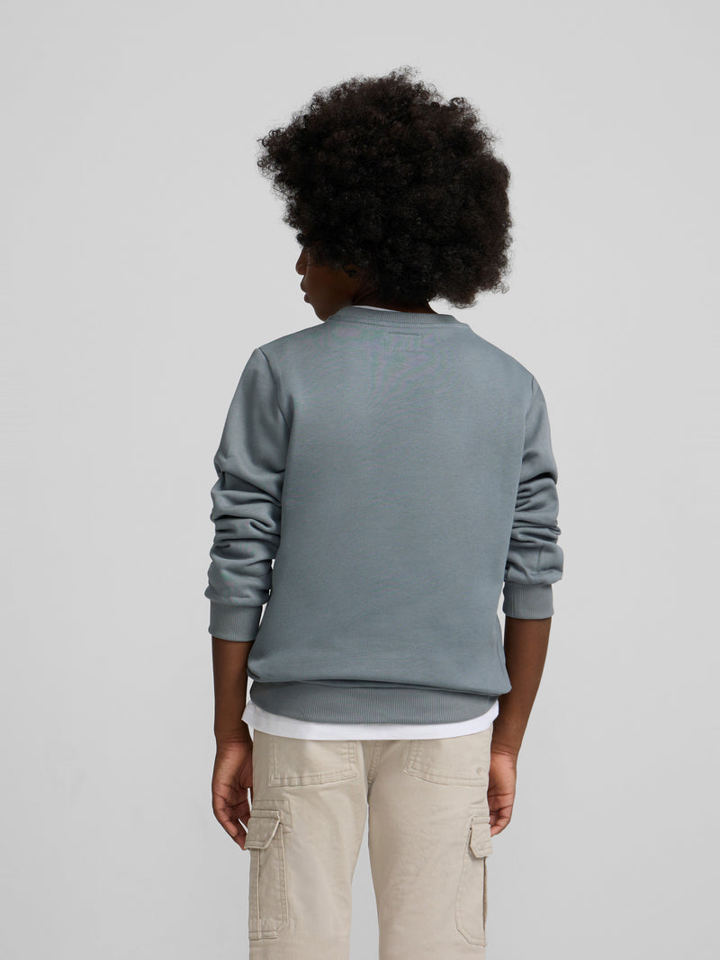 Sudadera kids silbon patch verde oscuro