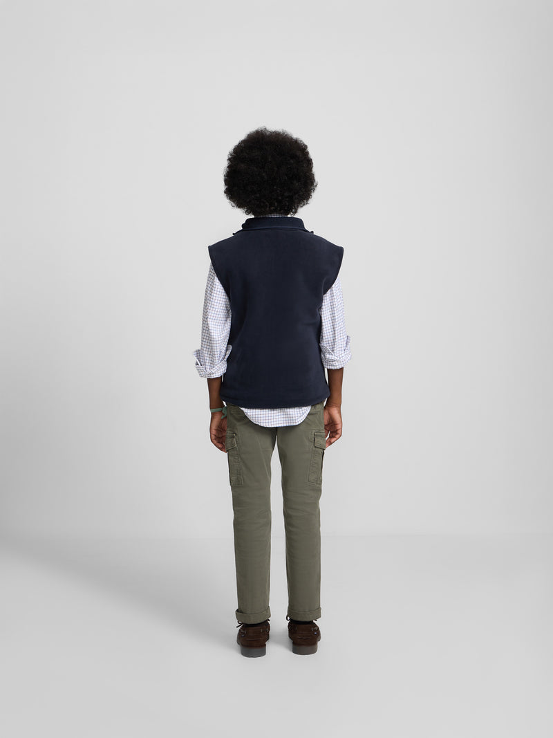 Chaleco polar kids smile azul marino