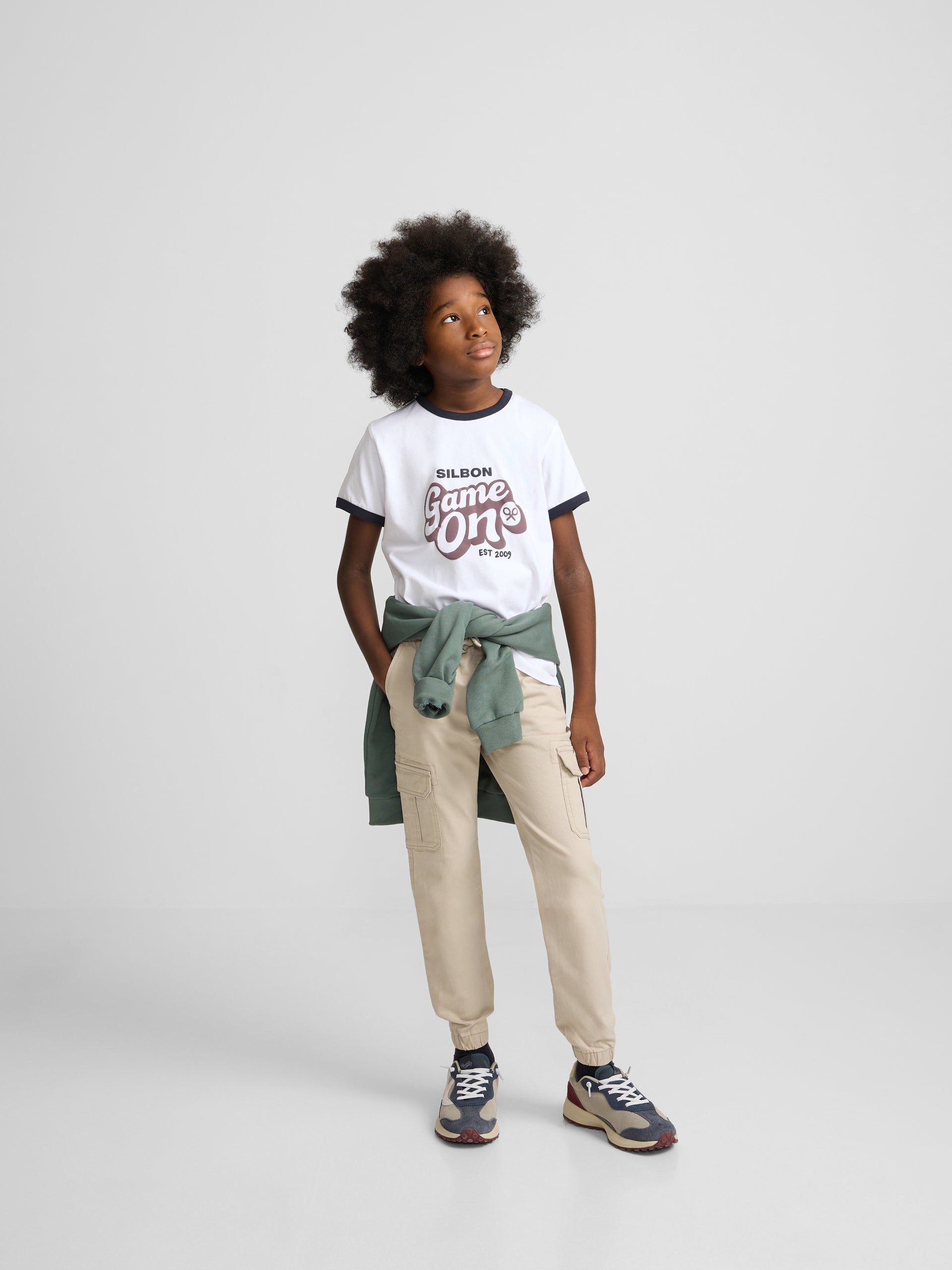 Camiseta kids game on blanca