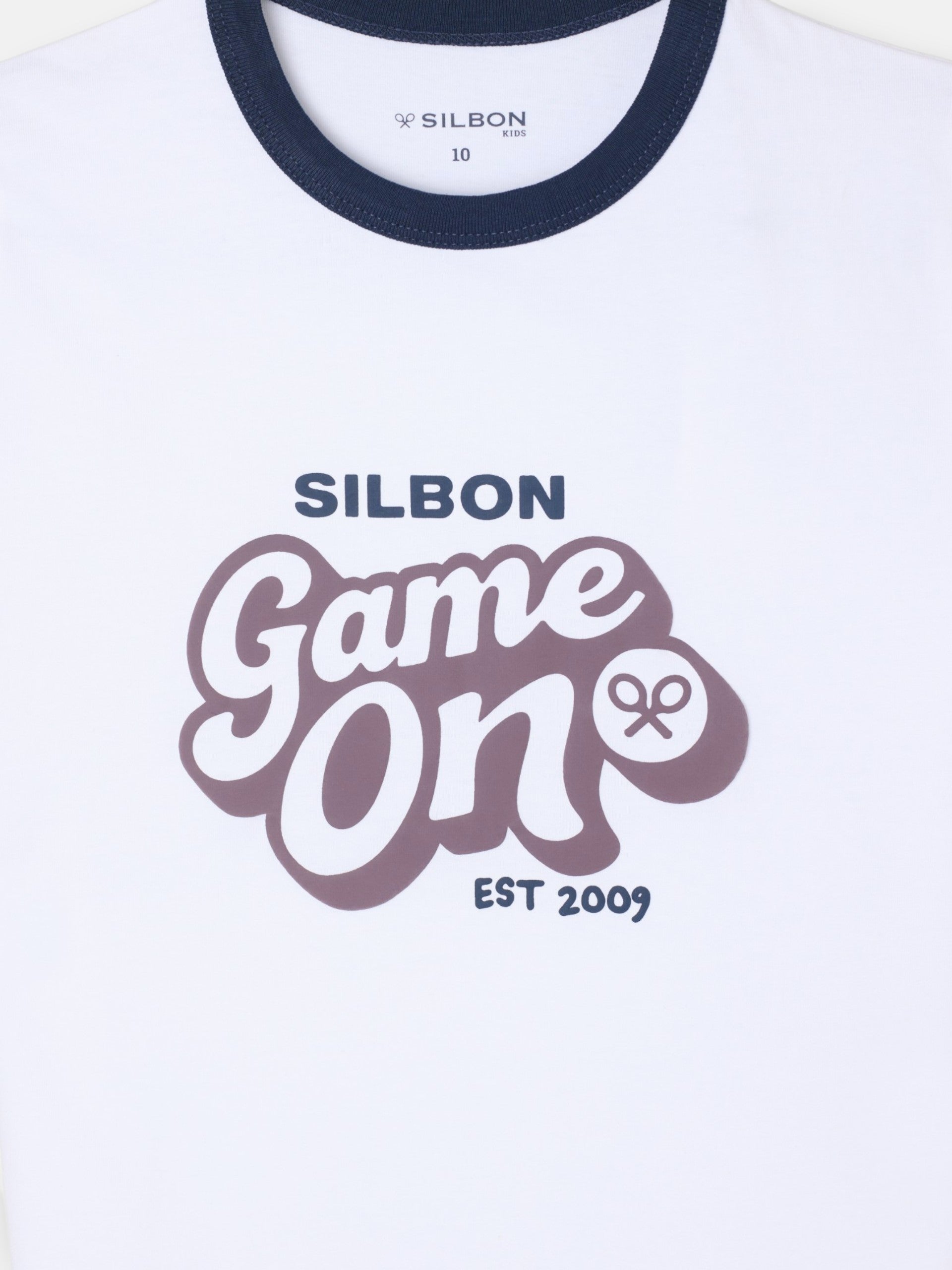 Camiseta kids game on blanca