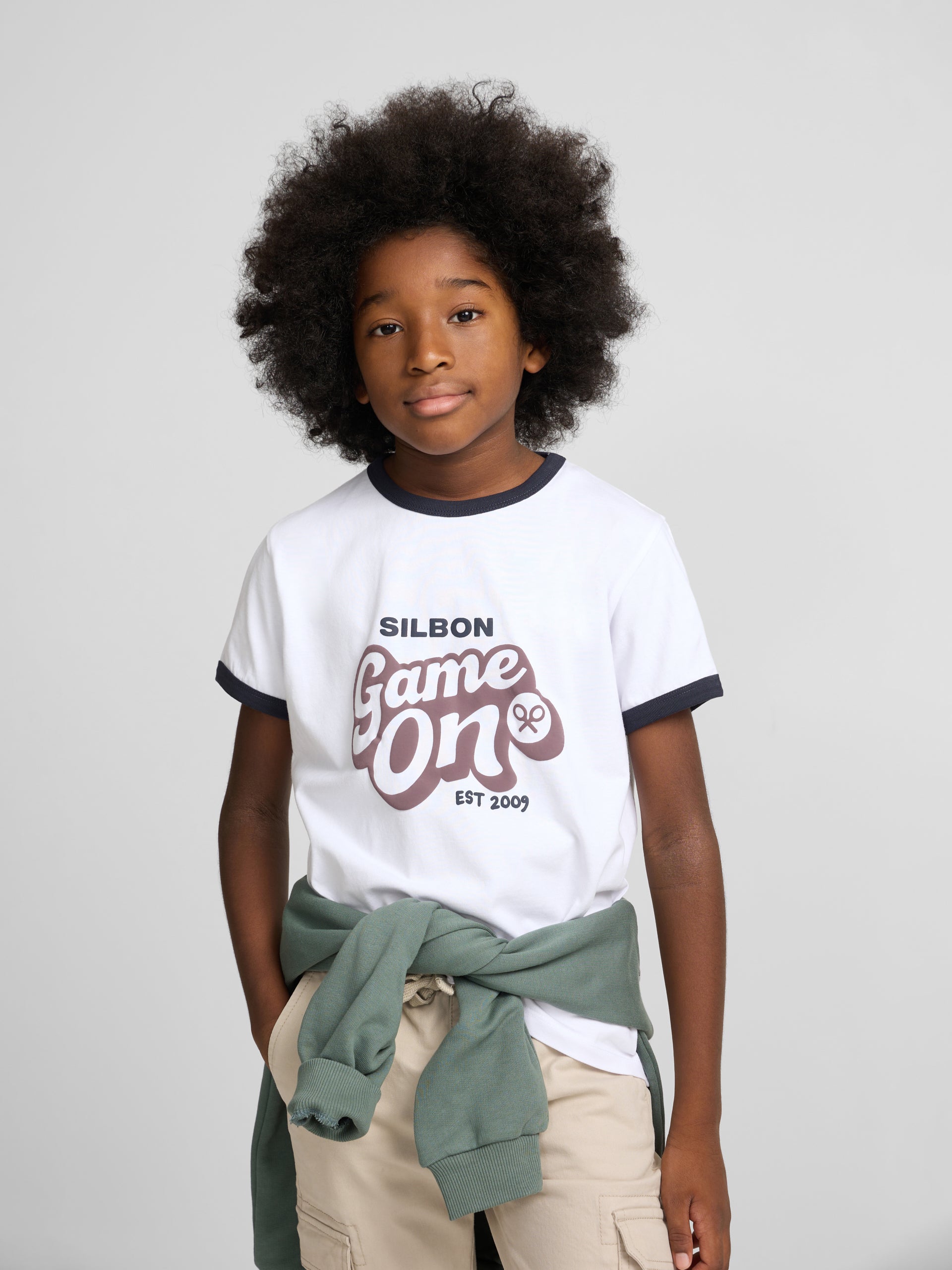 Camiseta kids game on blanca