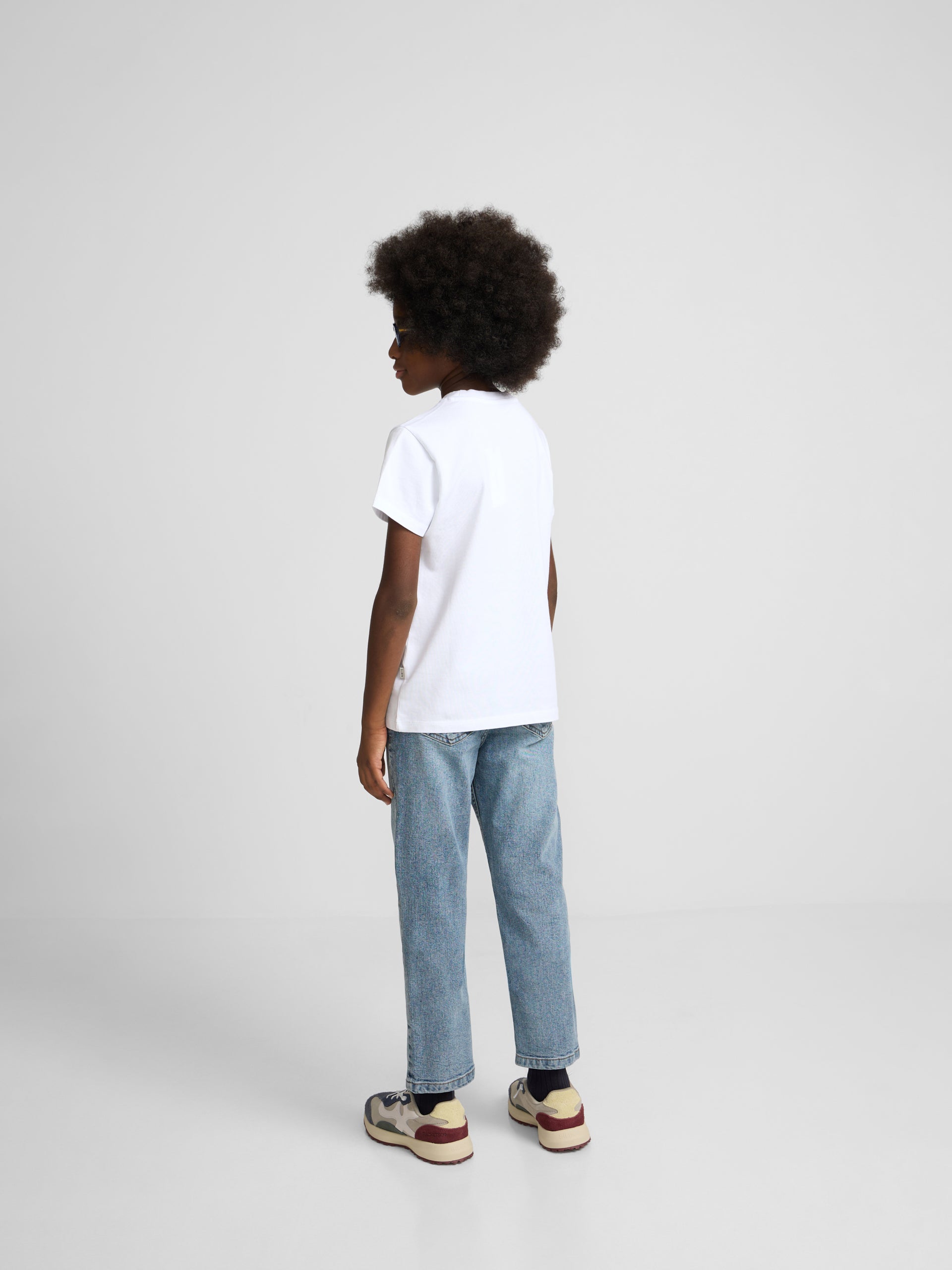 Silbon kids white graphic t-shirt