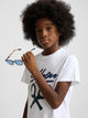 Silbon kids white graphic t-shirt