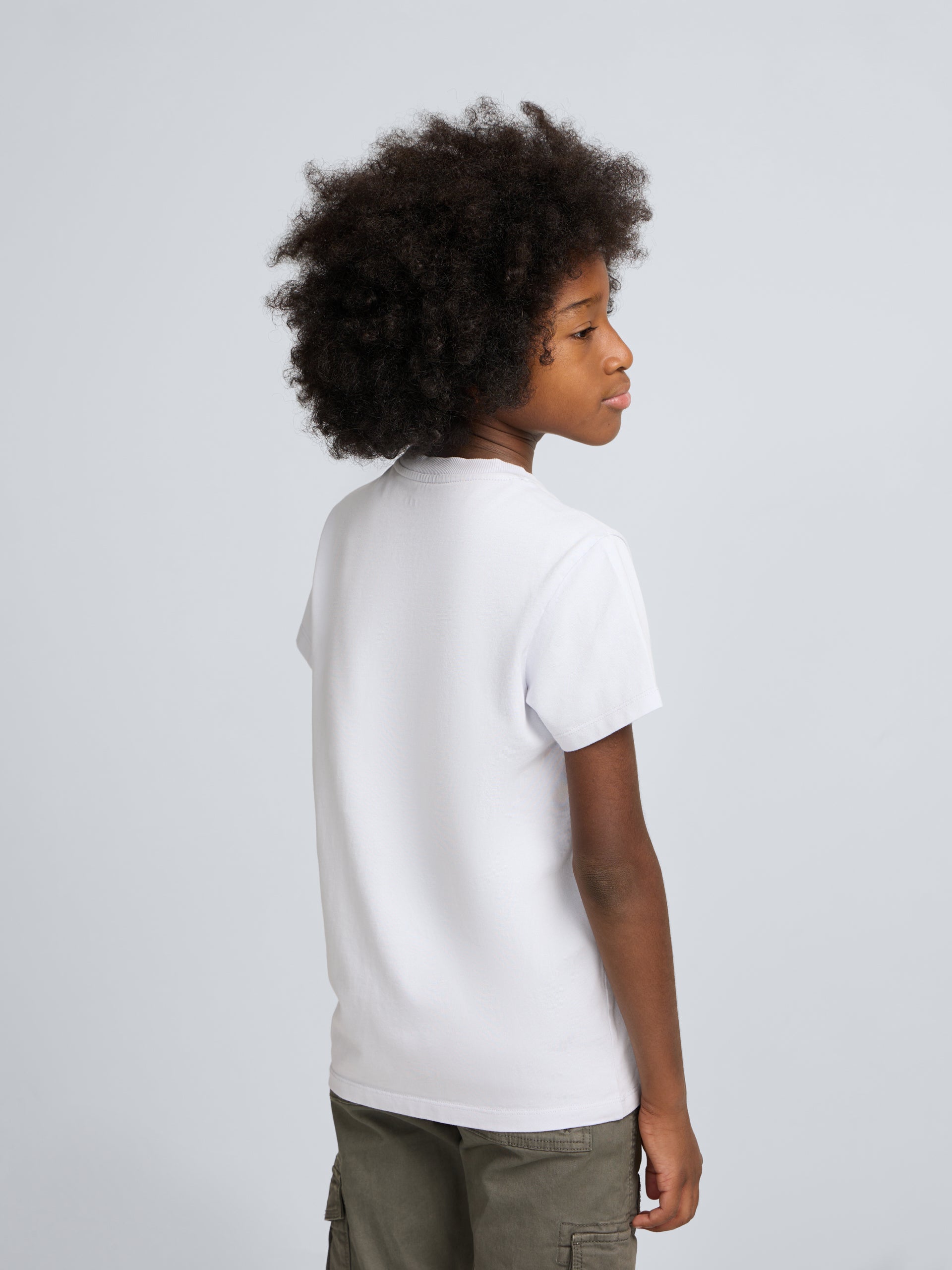 Kids T-shirt with light blue pocket label