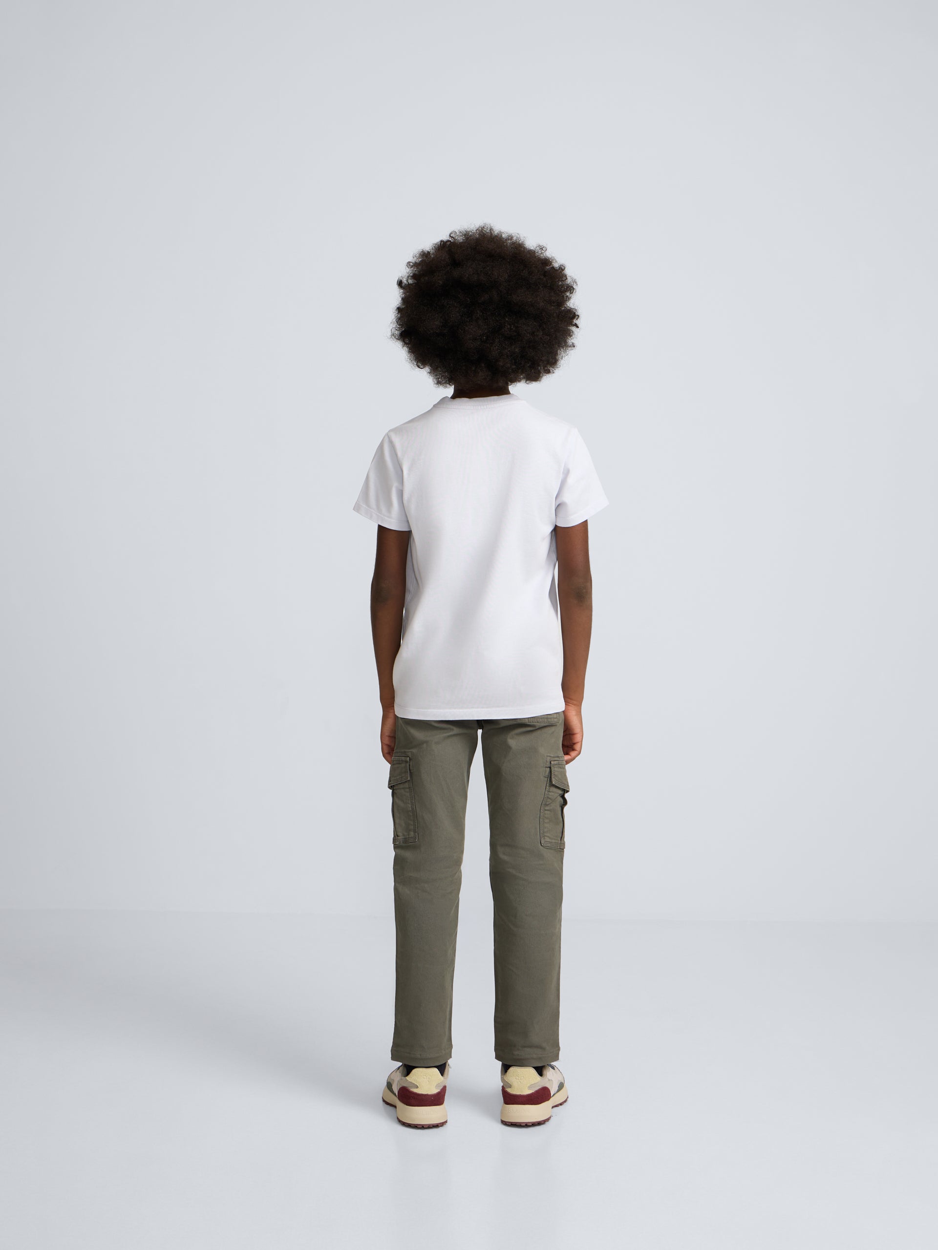 Kids T-shirt with light blue pocket label