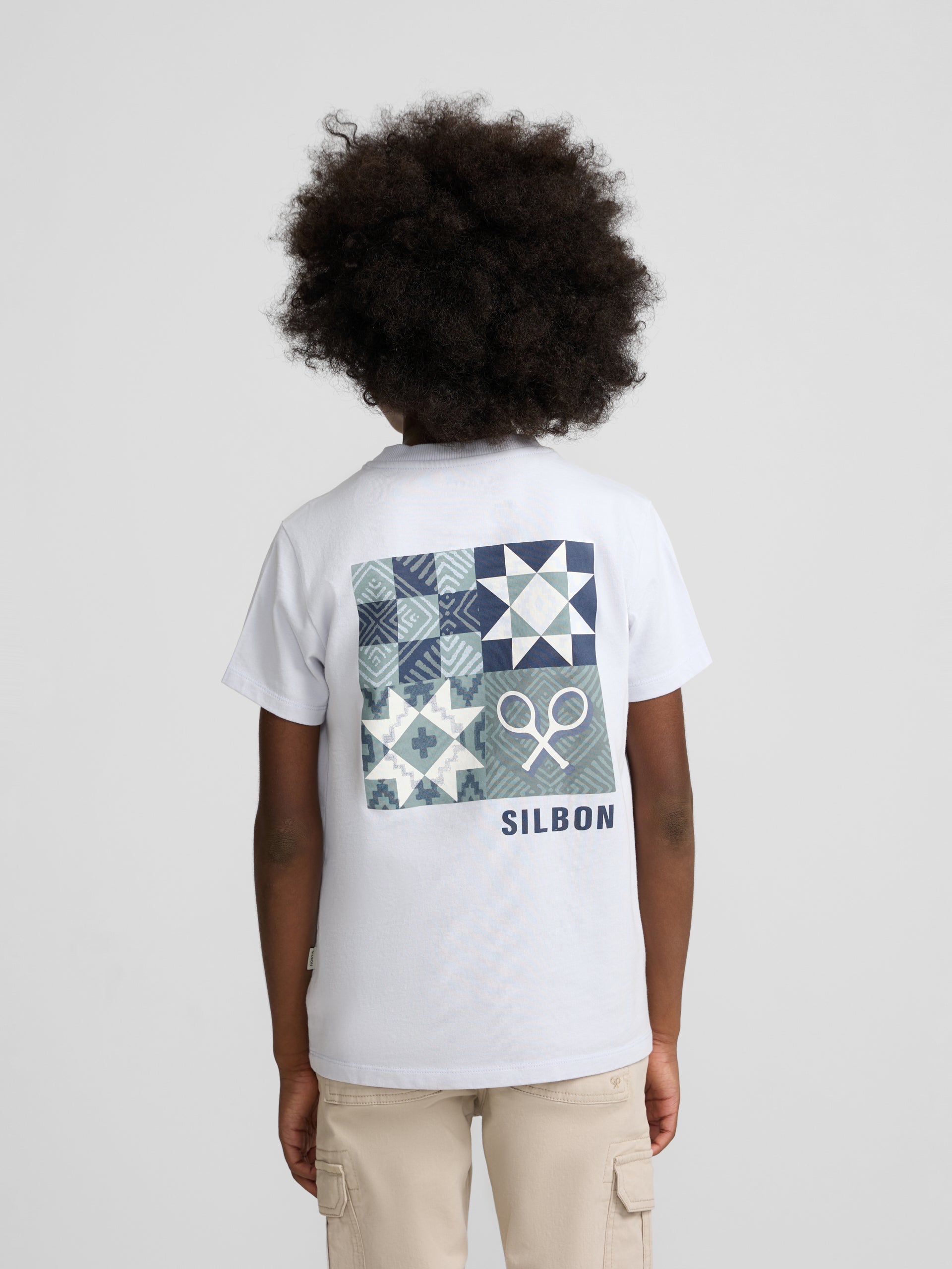 Blue ethnic kids t-shirt