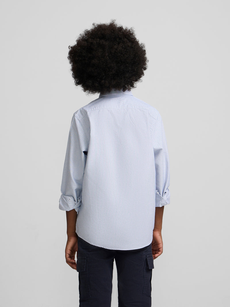 Camisa sport kids oxford mil rayas navy