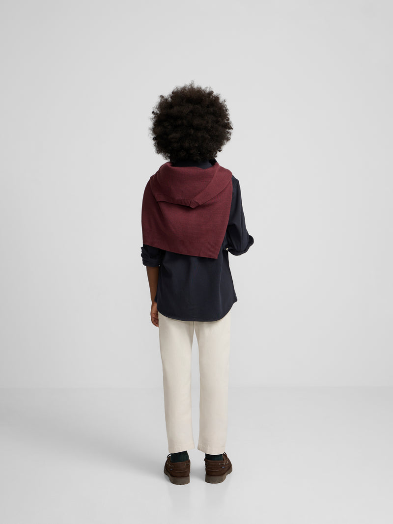 Chemise sport enfant piqué marine