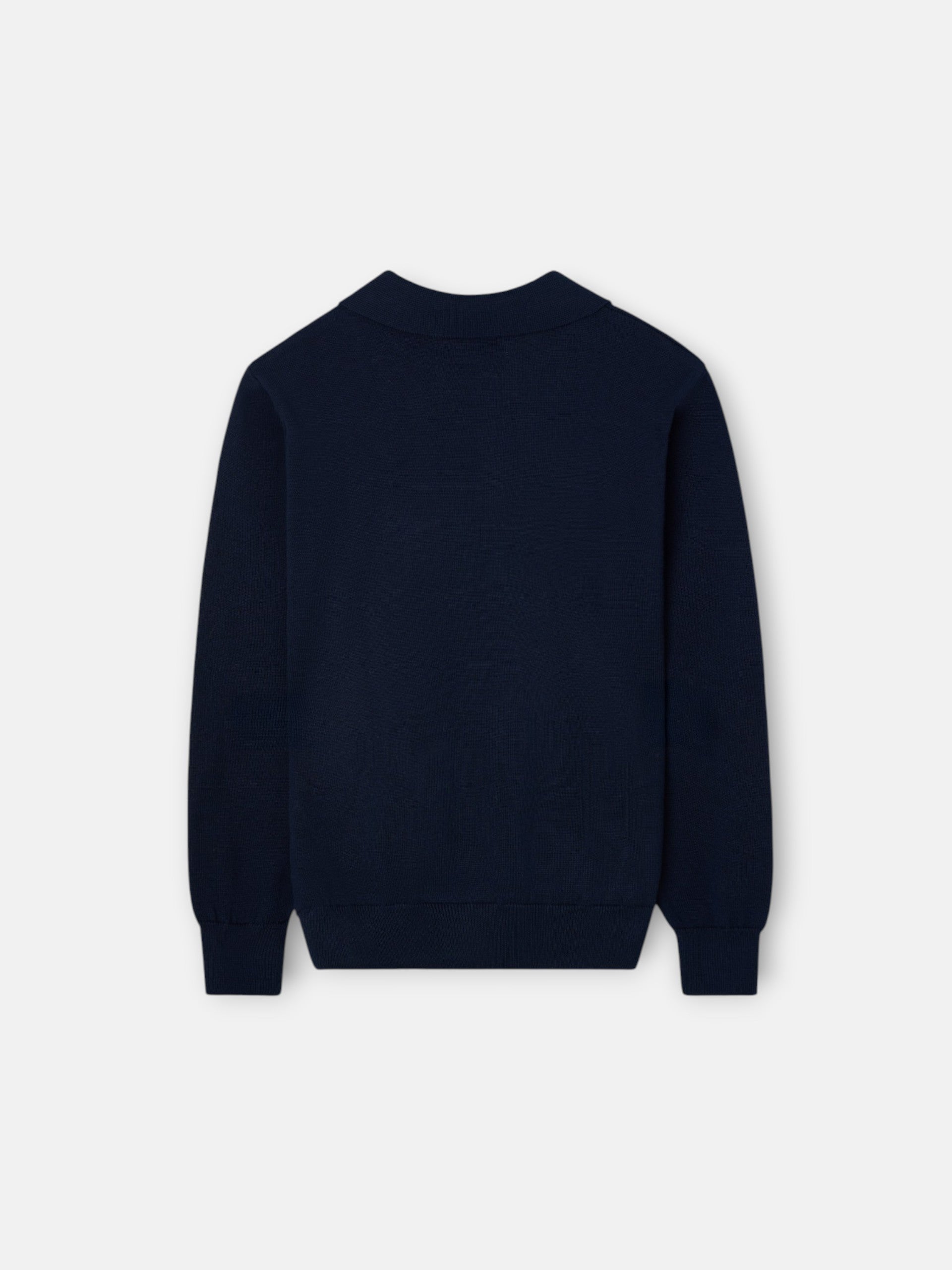 Jersey kids cuello polo marino