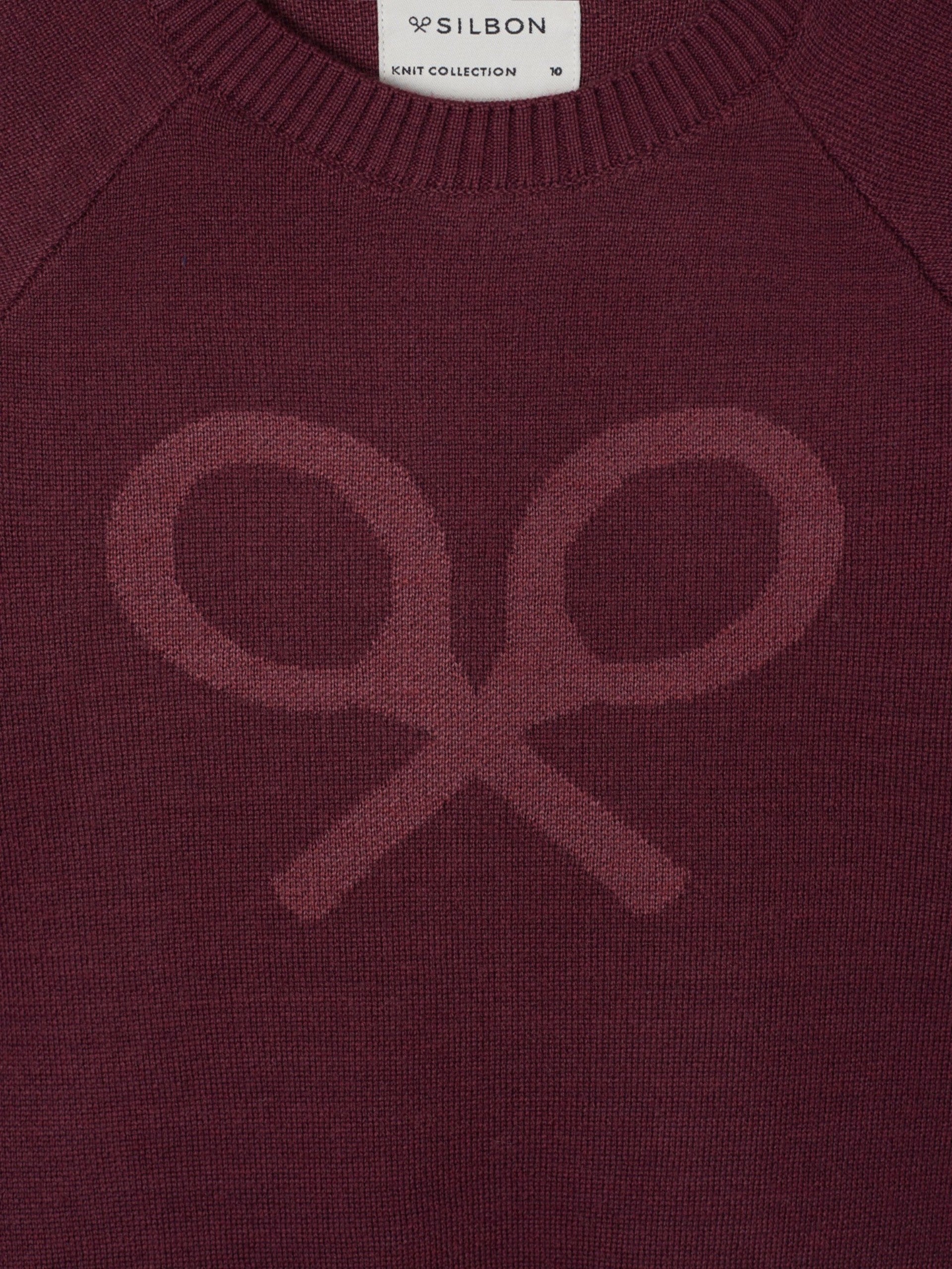 Jersey kids raqueta media burdeos
