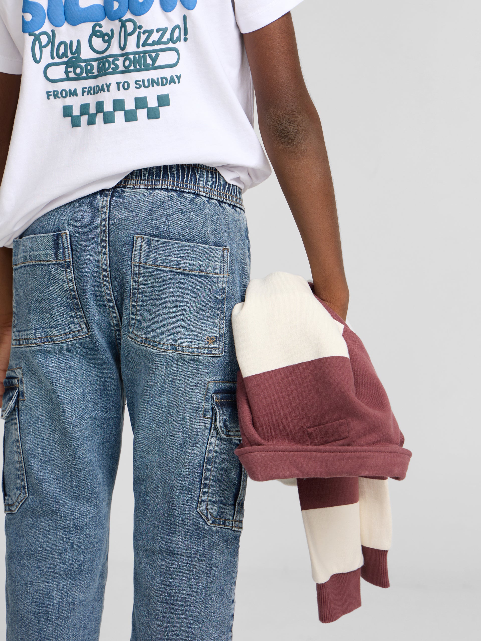 Kids' sport jogger denim blue pants