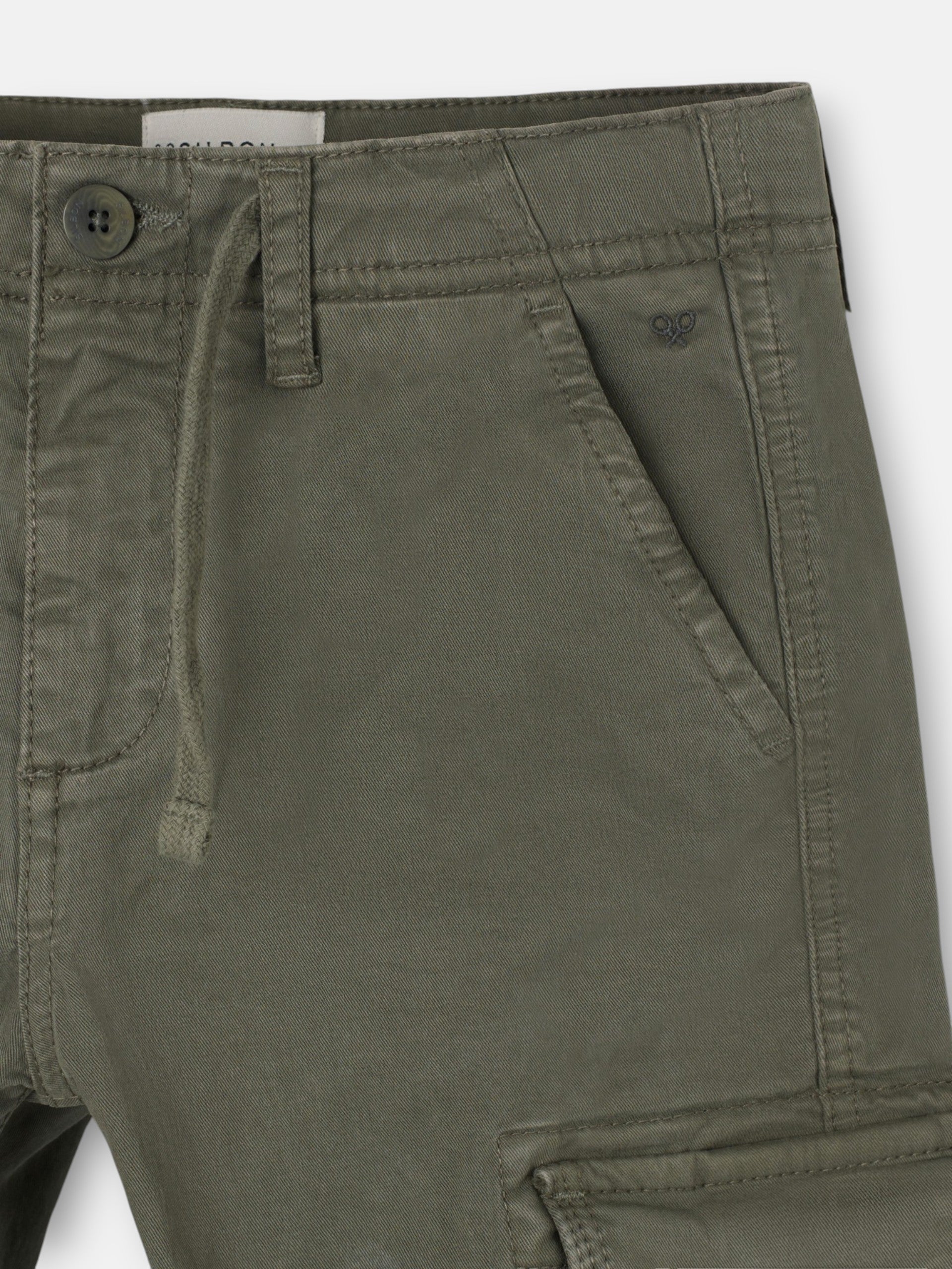 Pantalon cargo sport enfant vert