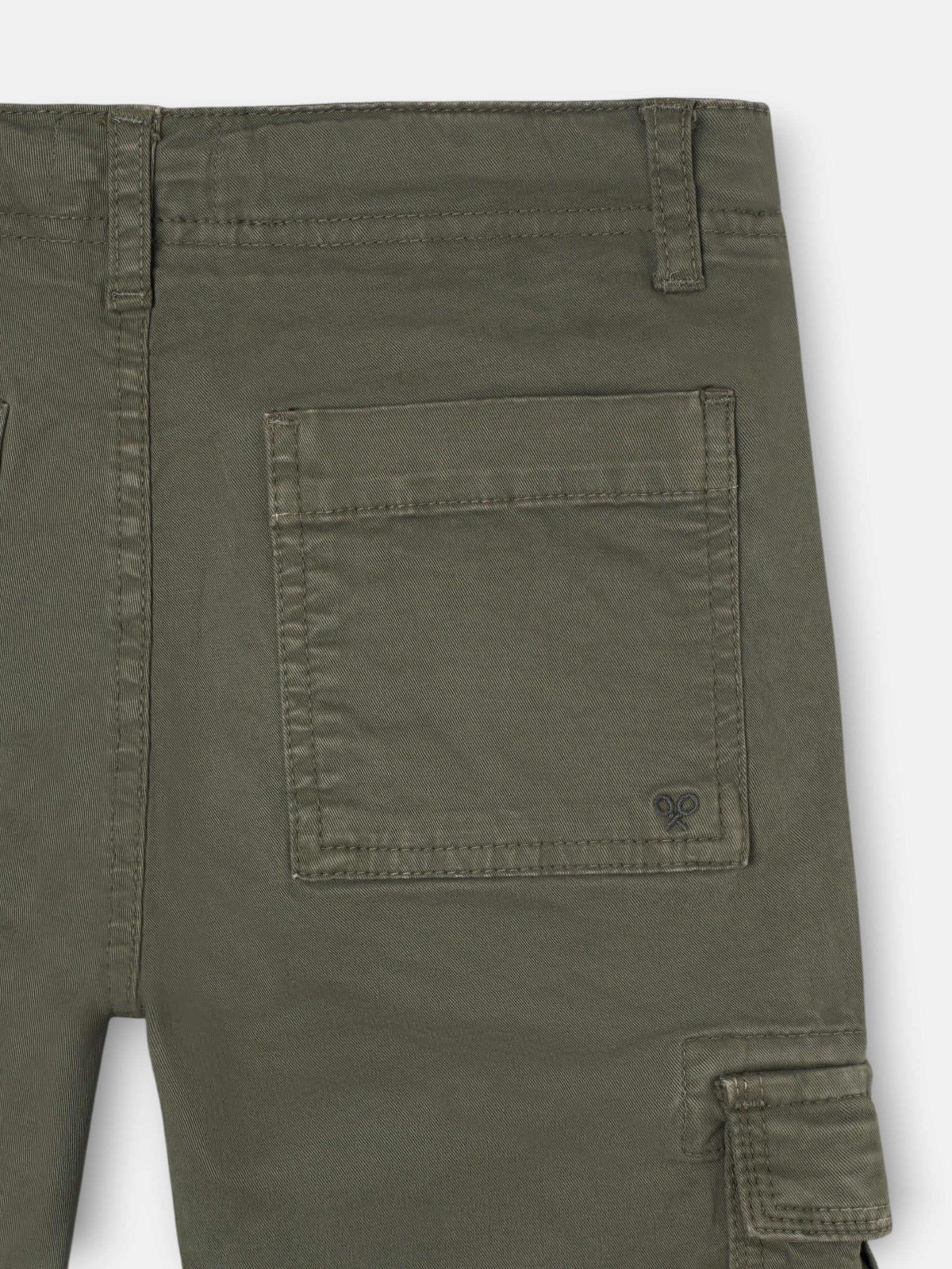 Pantalon cargo sport enfant vert