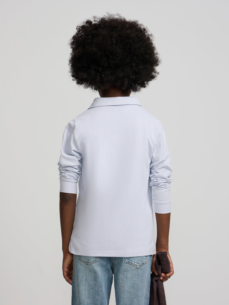 Polo kids bolsillos azul