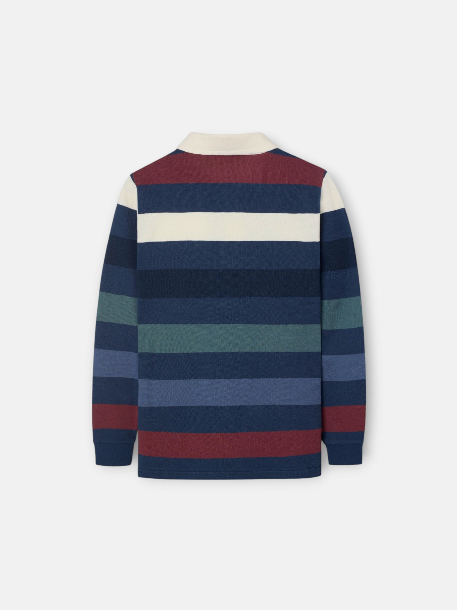Polo kids rayas colores marino
