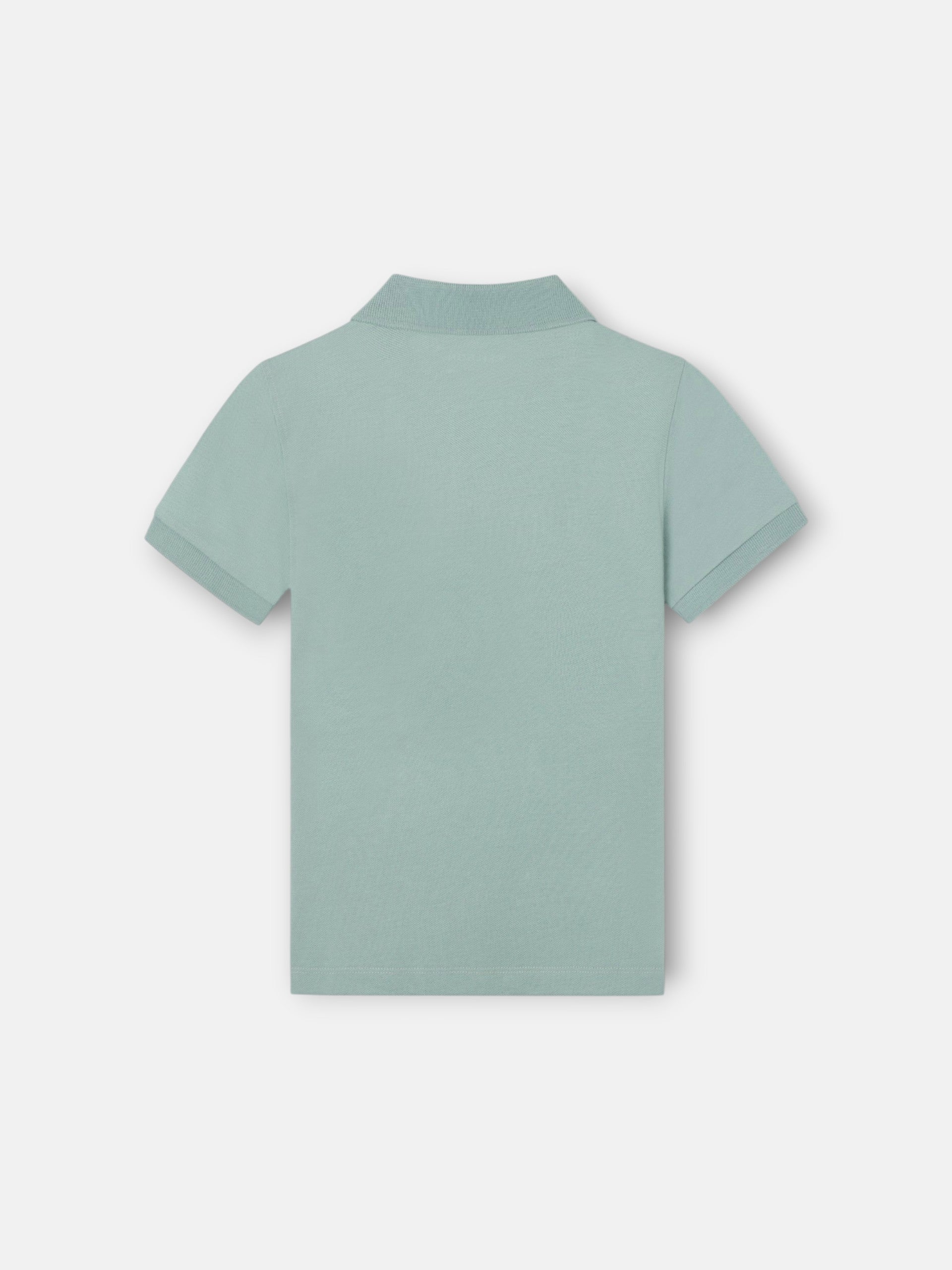 Light green kids' racket polo