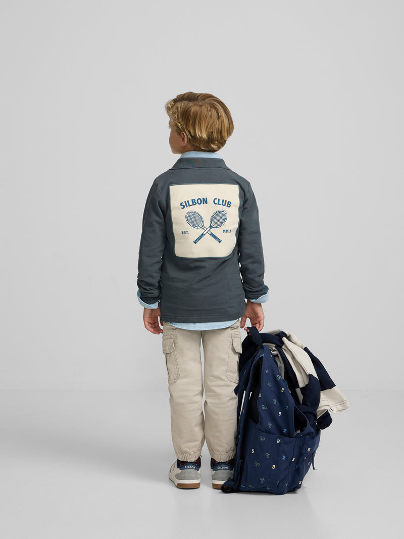 Polo kids parche verde