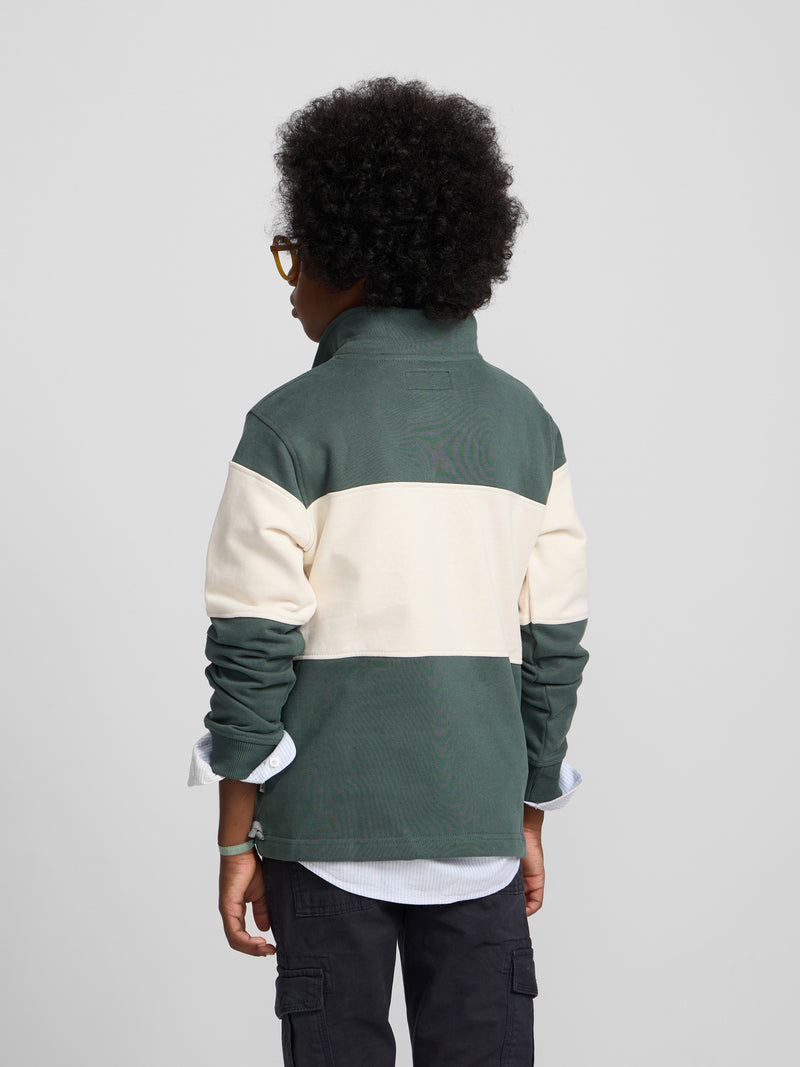 Sweatshirt kids gola polo bloco verde escuro