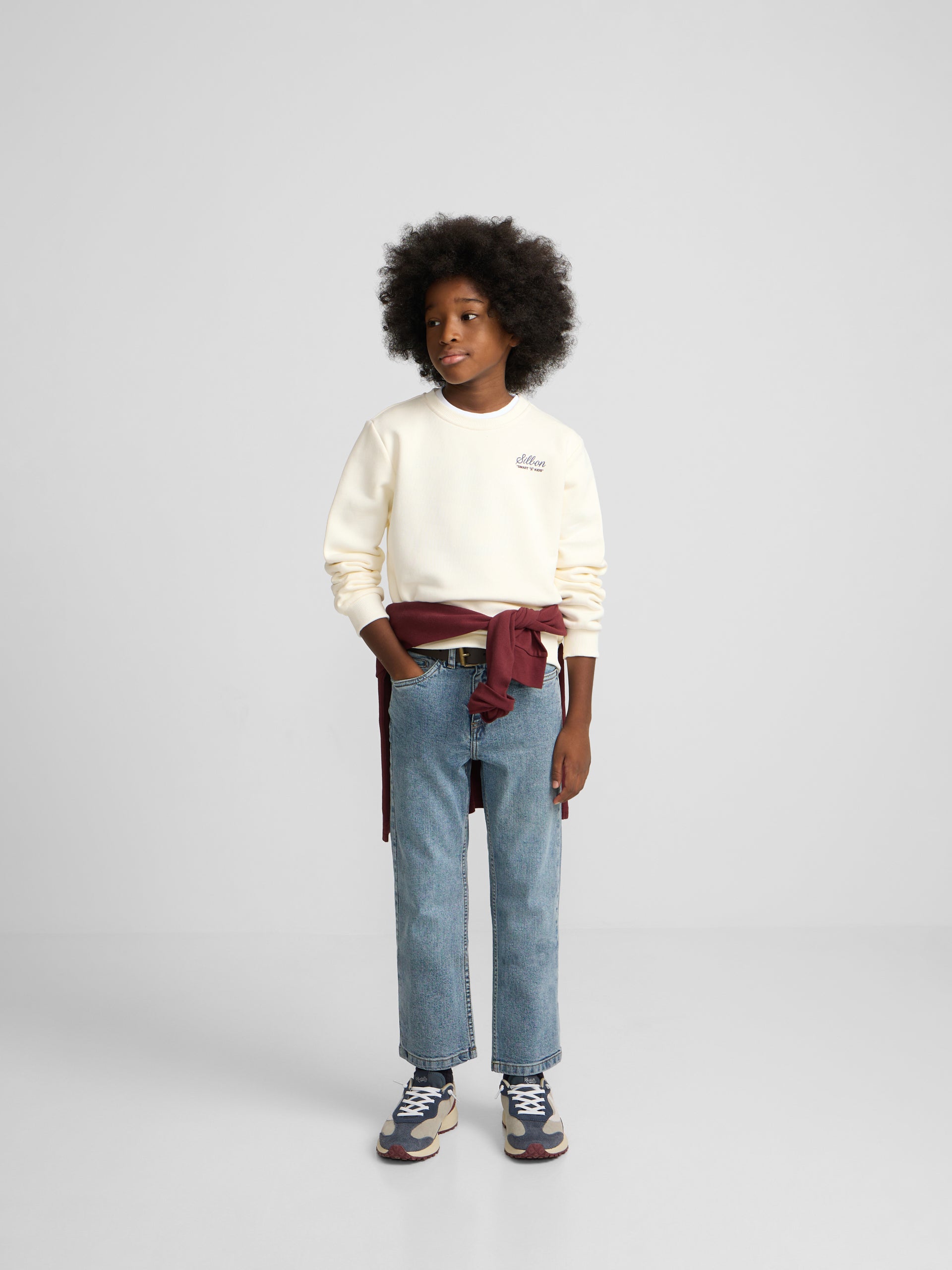 Sudadera kids school club crema