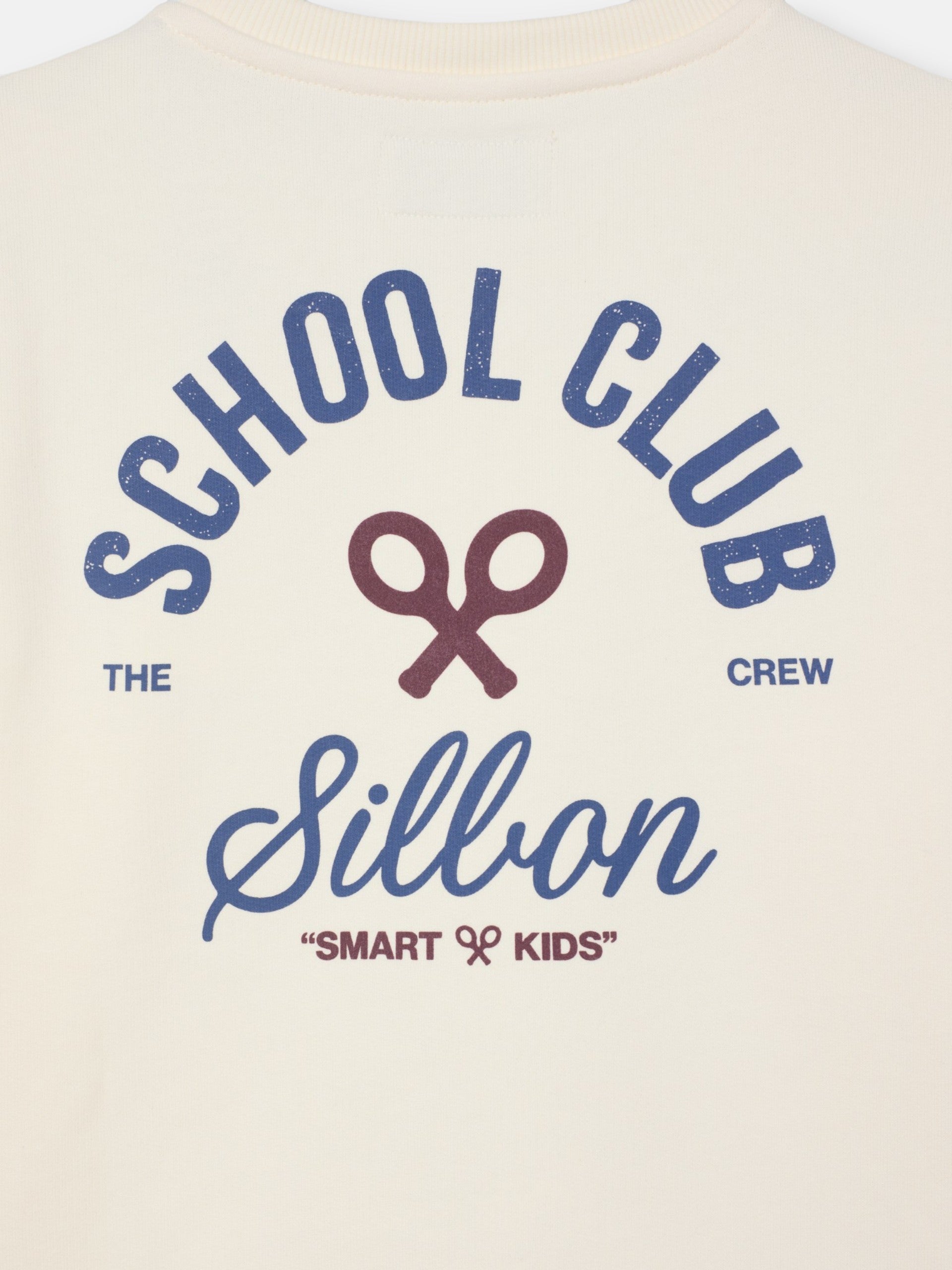 Sudadera kids school club crema