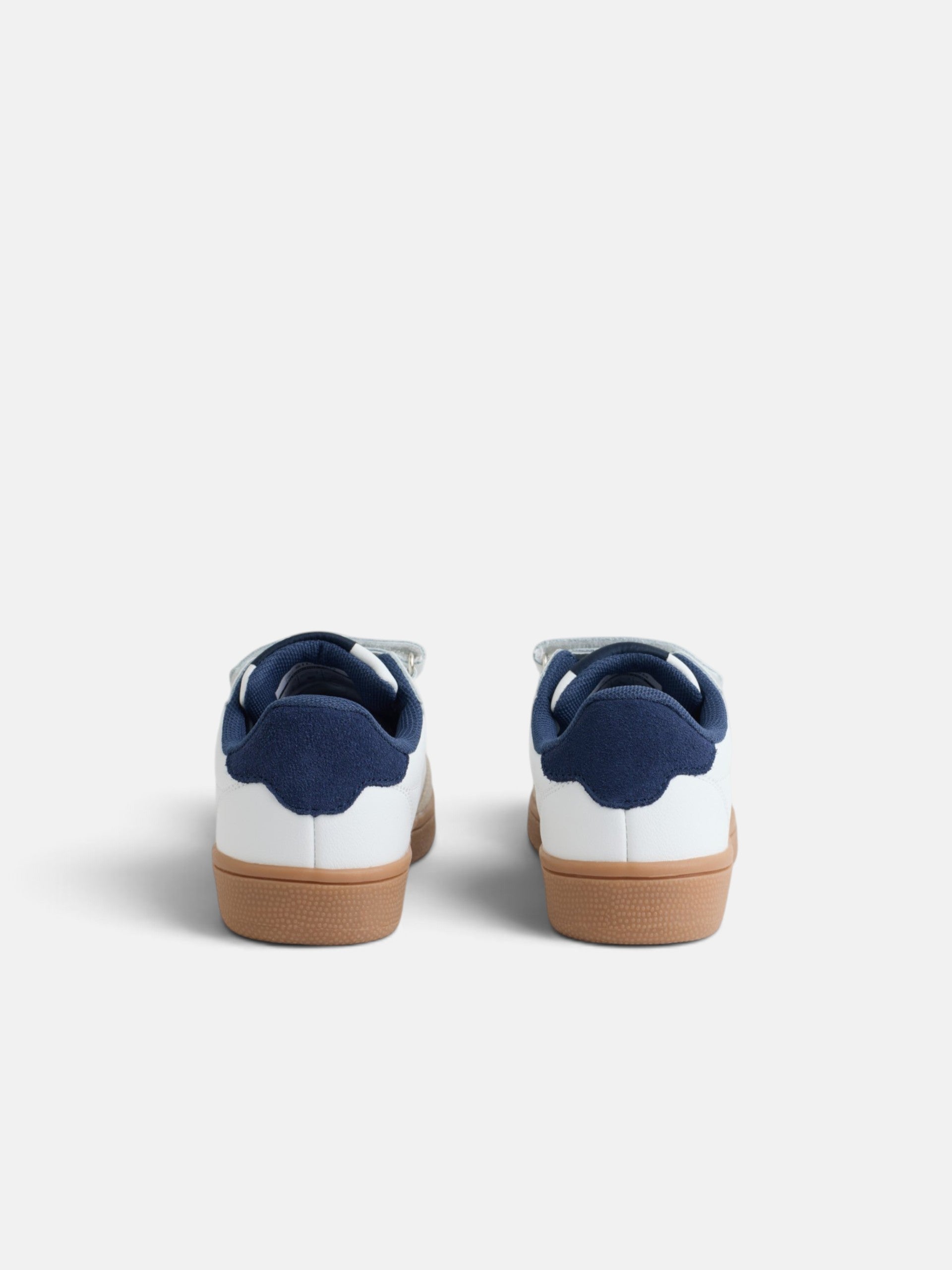 Sapatilhas infantis com velcro azul-marinho