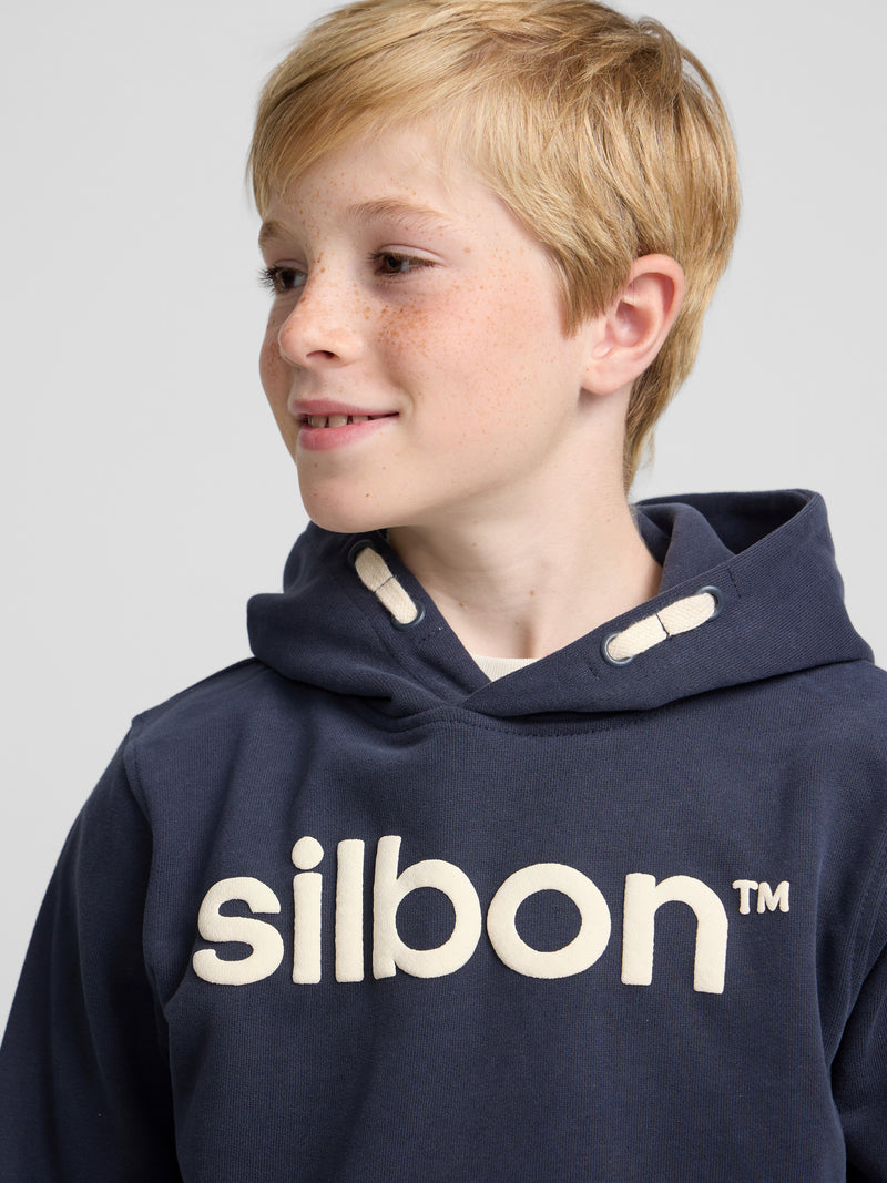 Sweatshirt desportiva canguru azul-marinho para crianças