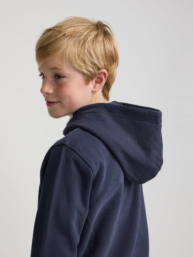 Sweatshirt desportiva canguru azul-marinho para crianças