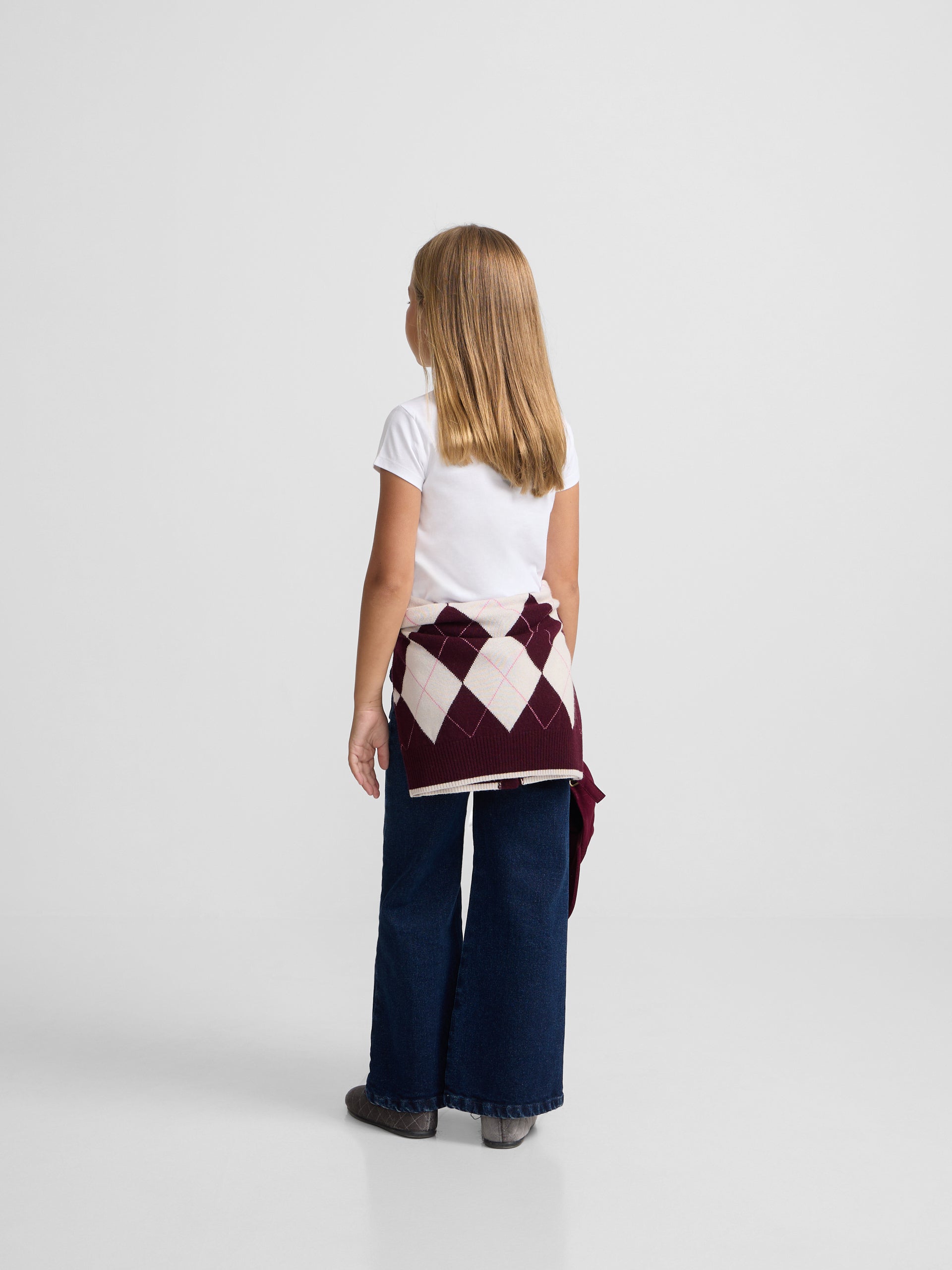 Camiseta girl silbon clasica blanco