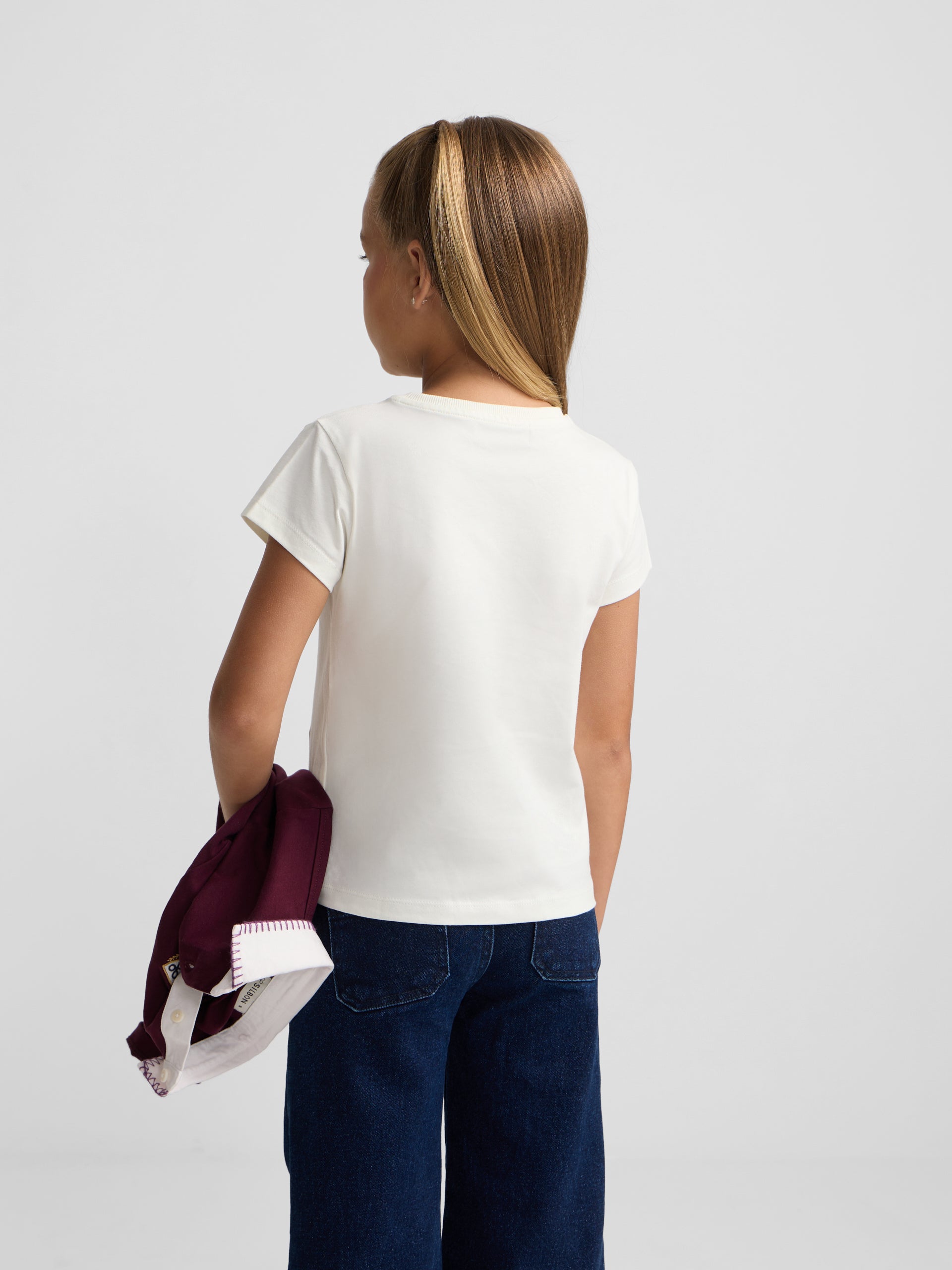 Camiseta girl silbon raqueta silbon crudo