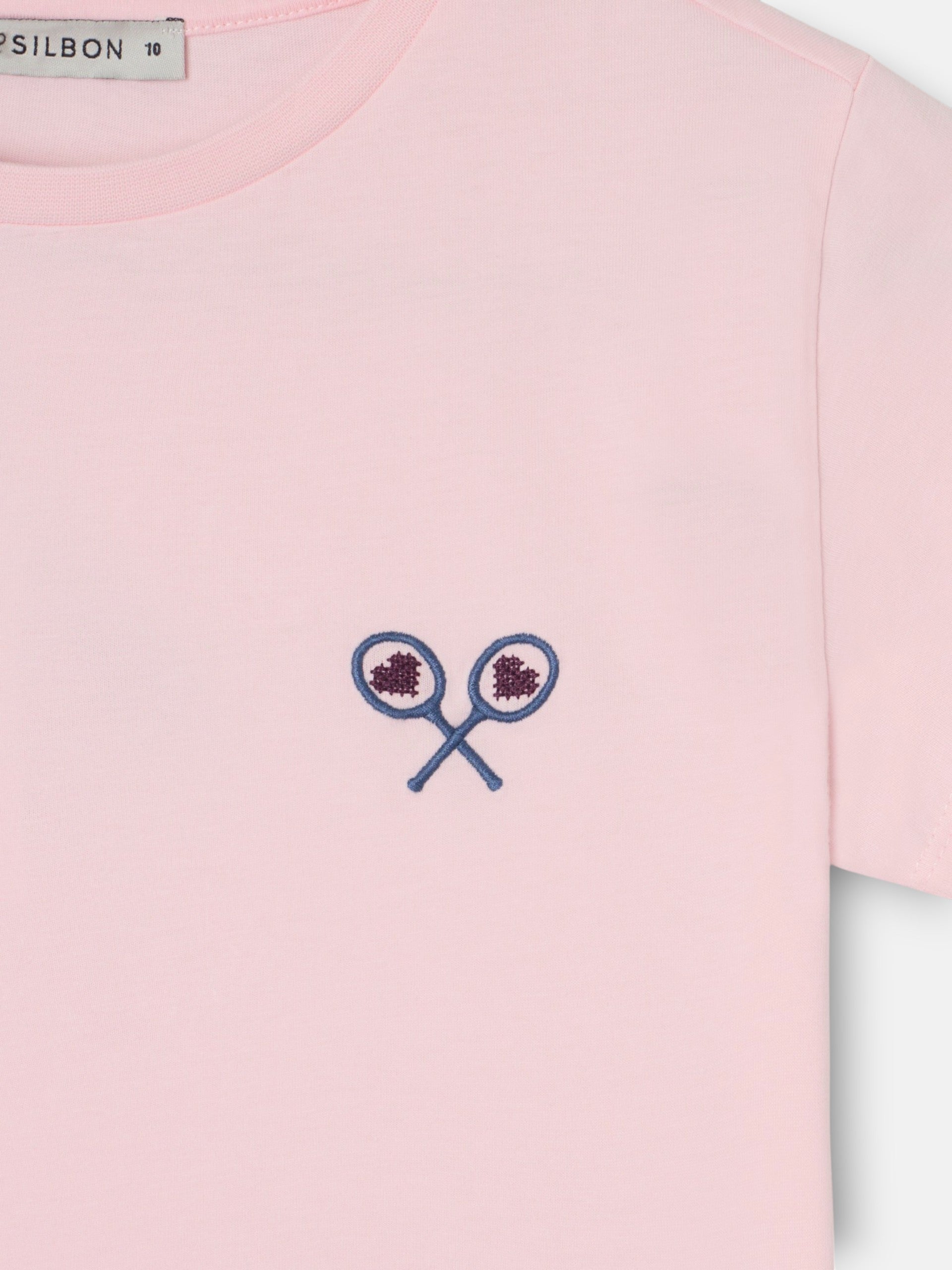 Camiseta girl lucky love rosa
