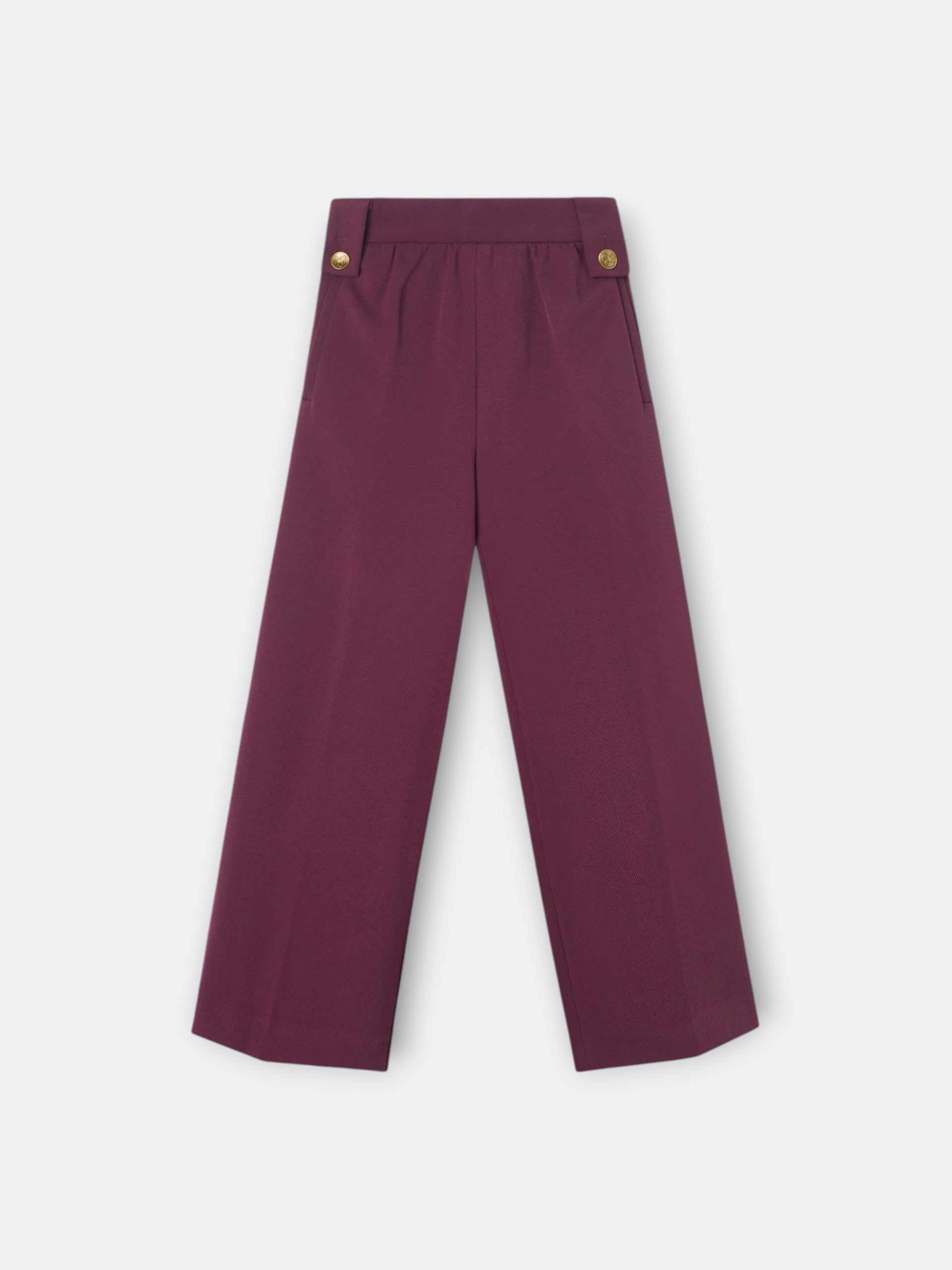 Pantalon girl culotte berenjena