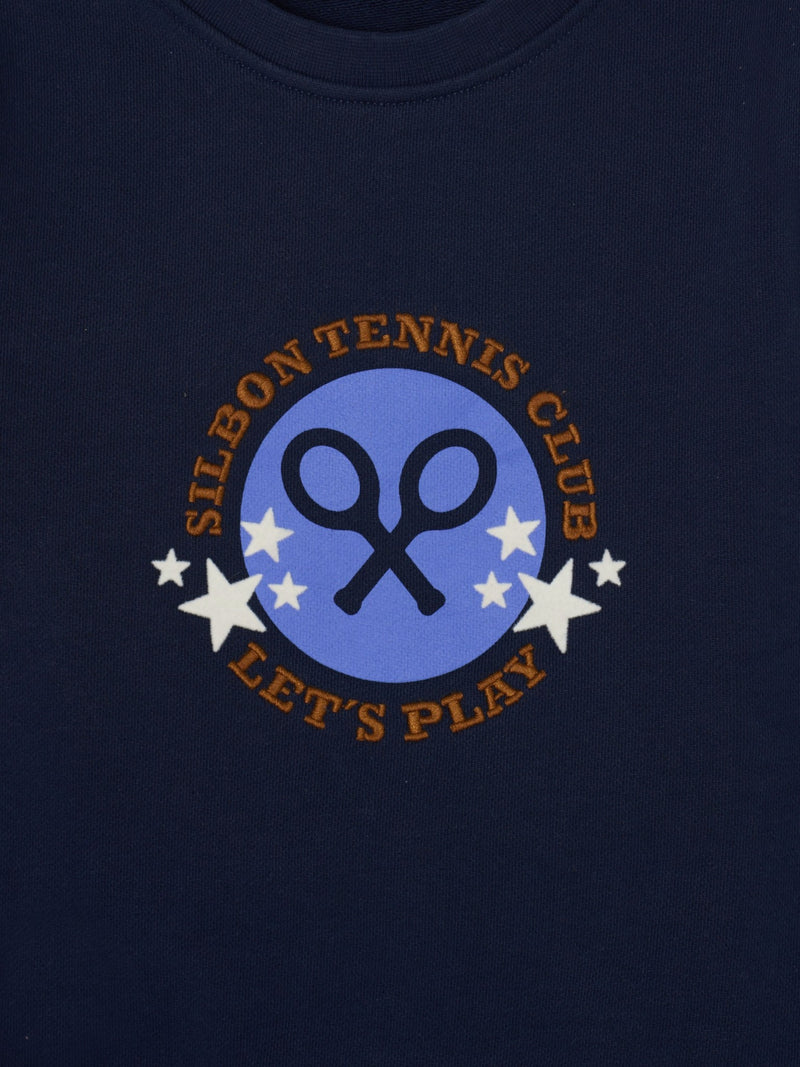 Navy blue girl tennis club sweatshirt