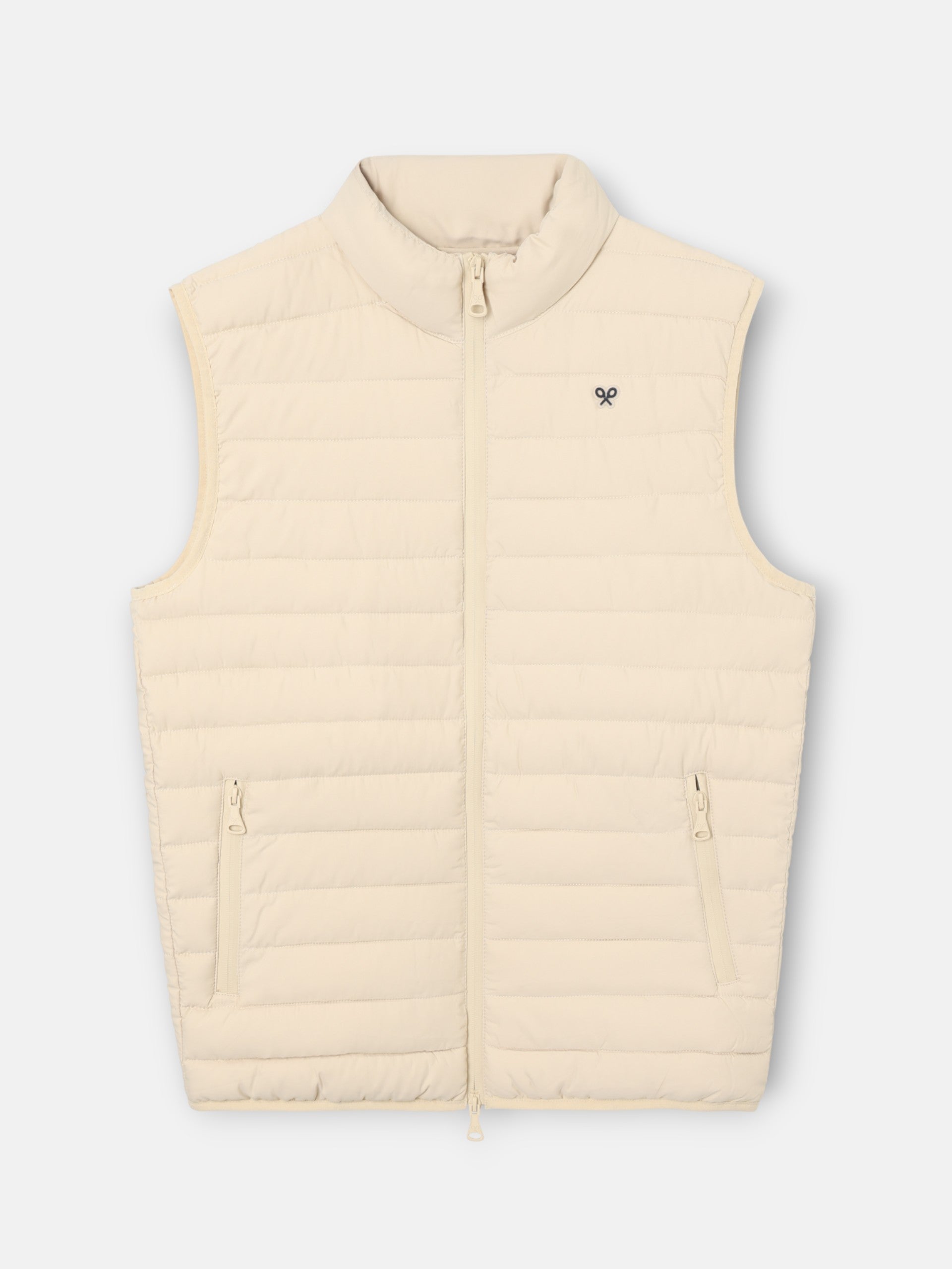 Chaleco padded beige claro