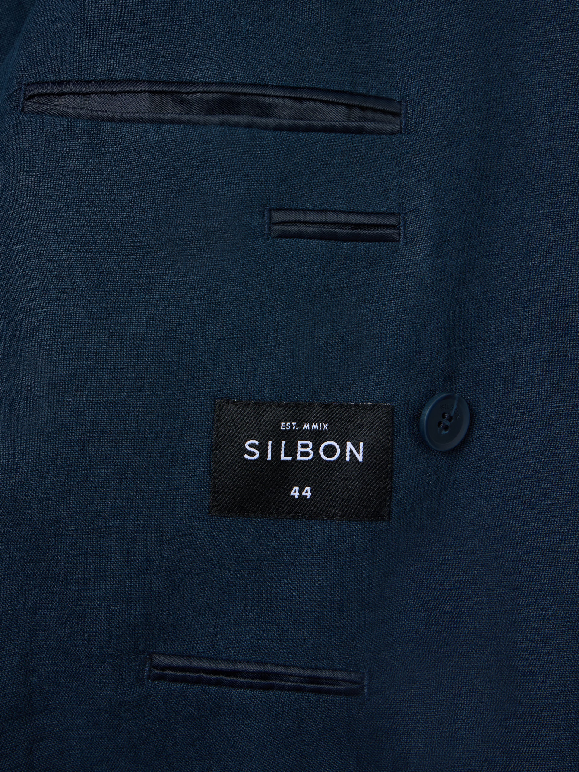 Navy blue comfort double-breasted blazer