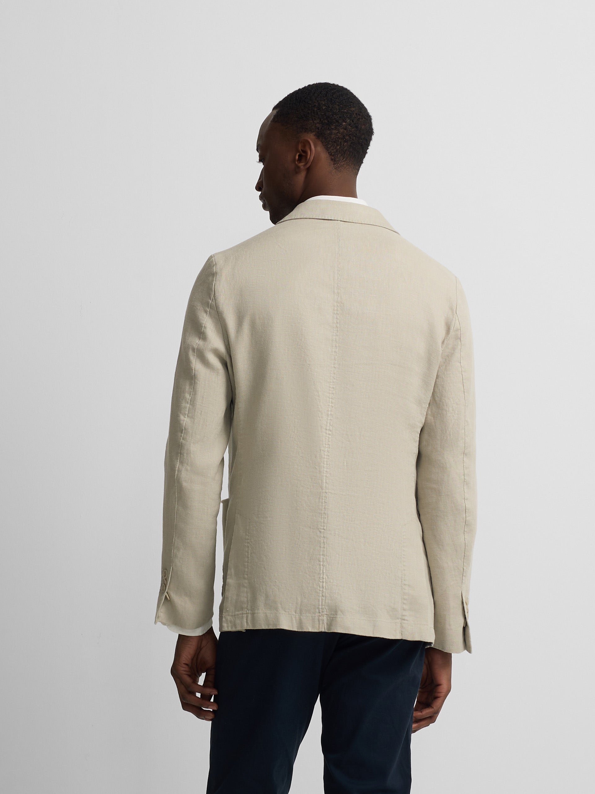 Blazer cruzado comfort bege