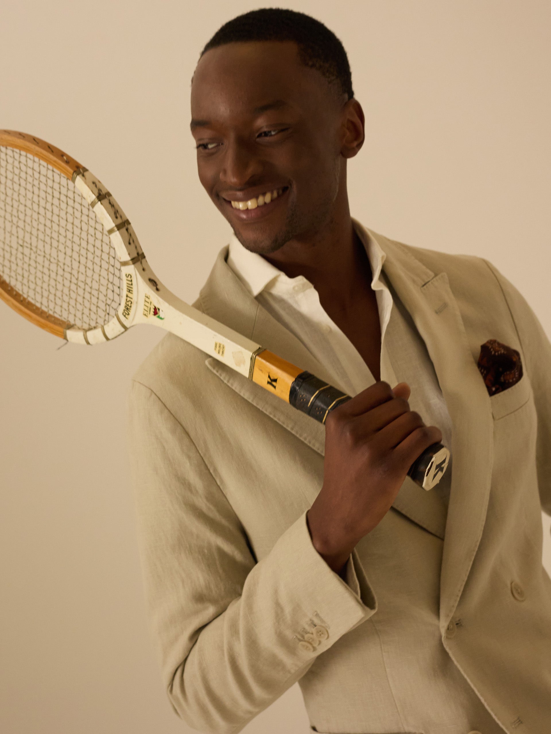 Blazer cruzado comfort bege