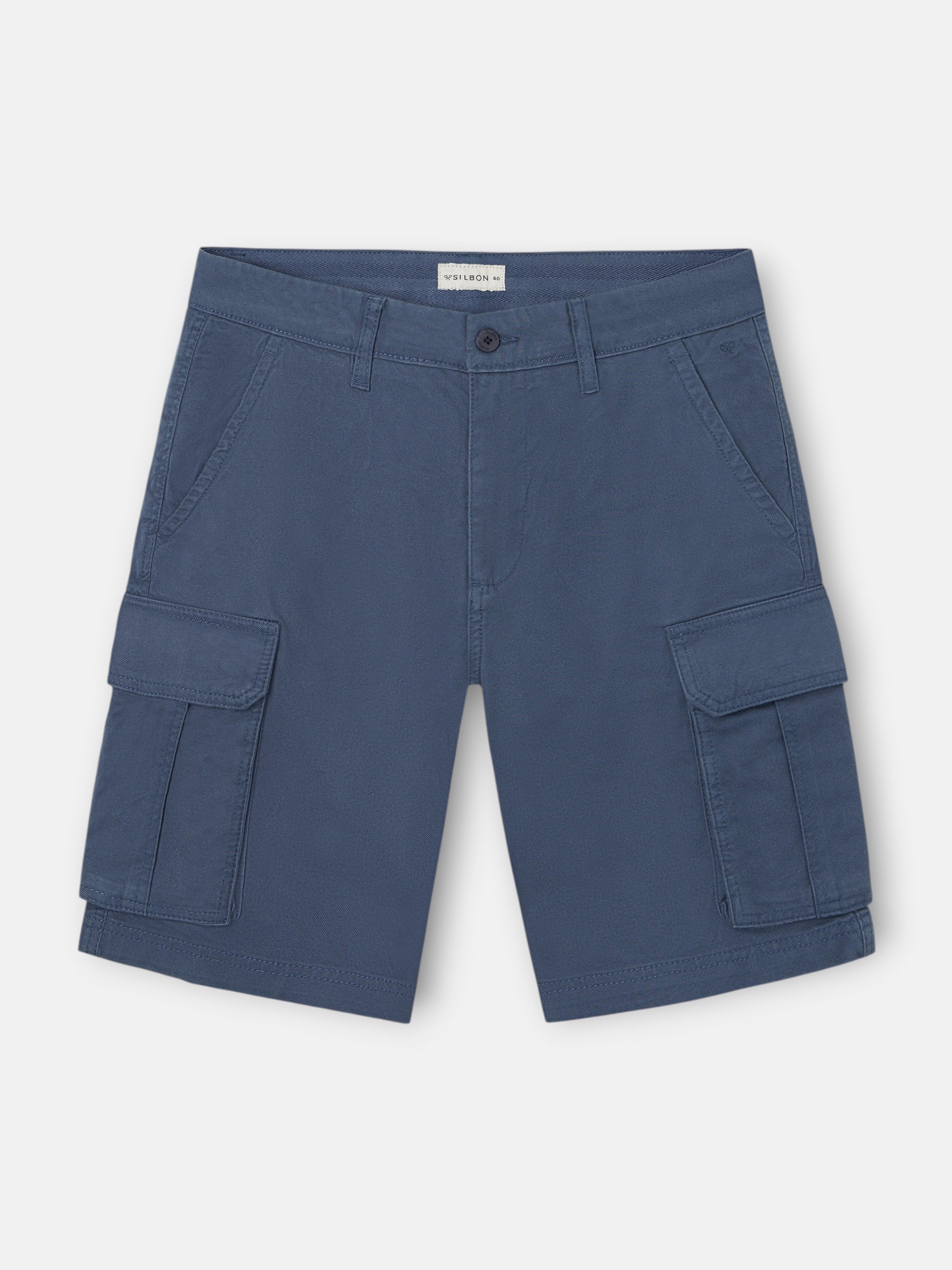 Bermuda cargo bleu indigo