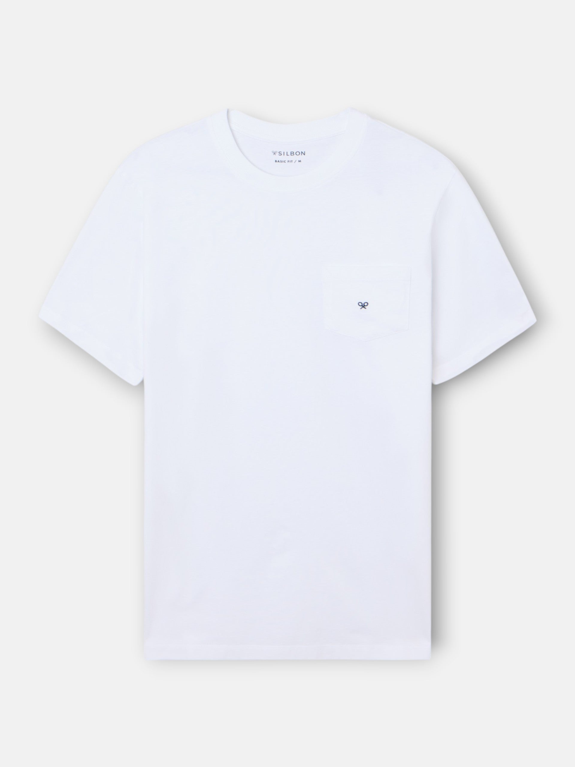 Camiseta clasica bolsillo minilogo blanca