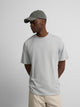Plain T-shirt with light blue mini logo patch