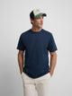 Classic navy blue label t-shirt