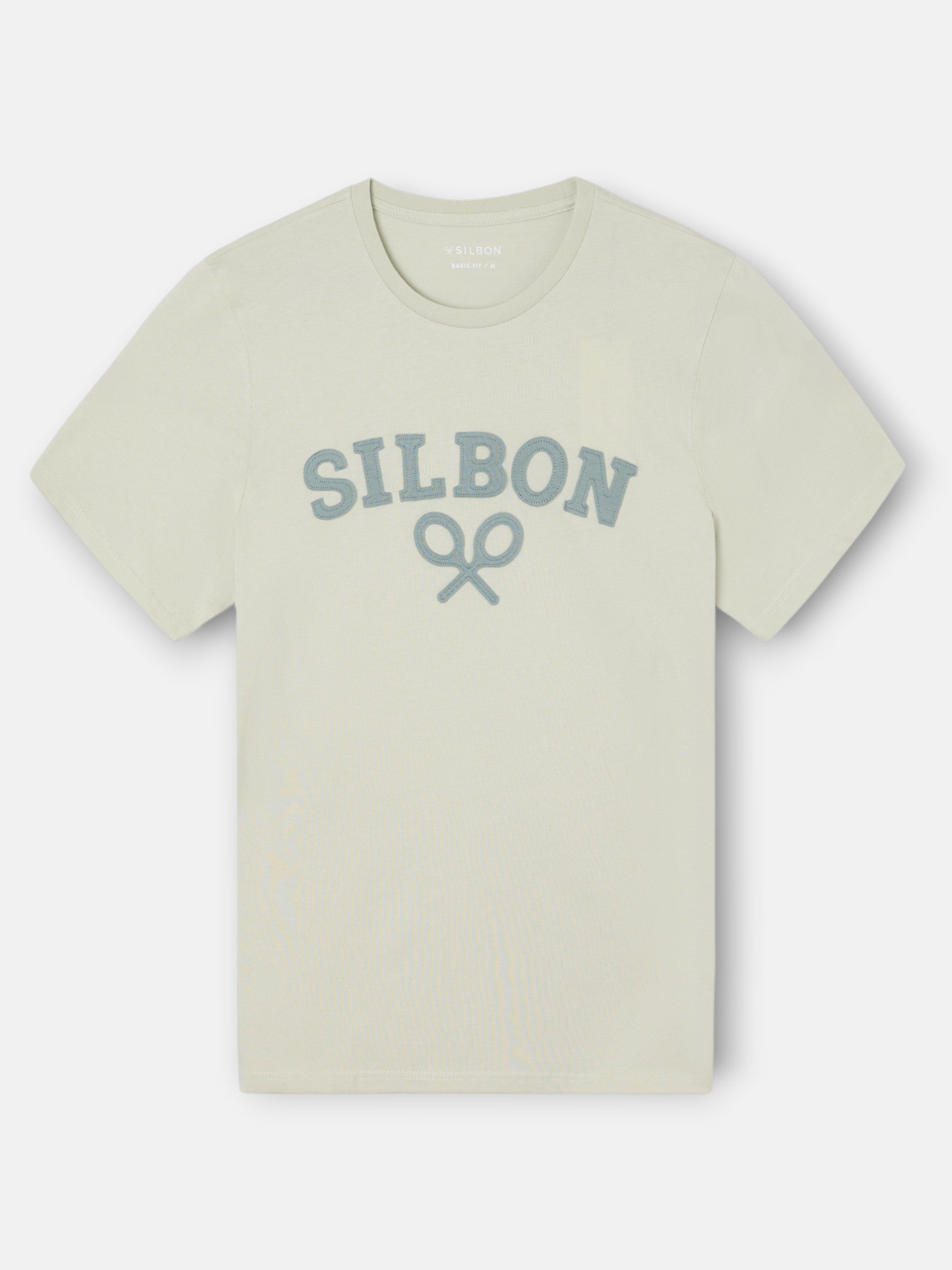T-shirt raquette demi vert clair