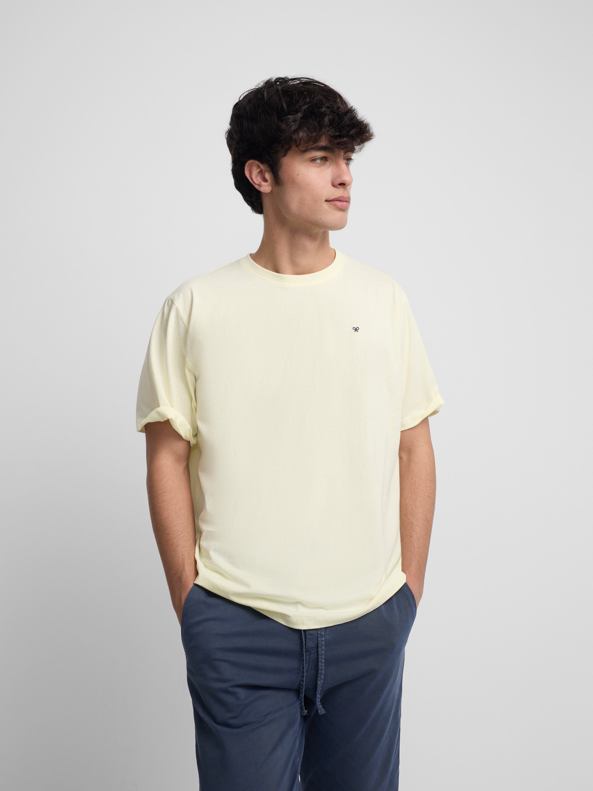 T-shirt minilogo jaune